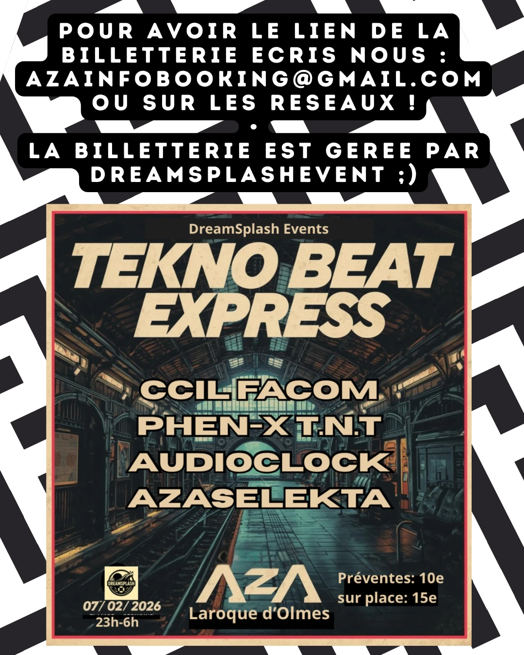 Tekno Beat Express [Écris Nous Pour La Billetterie]