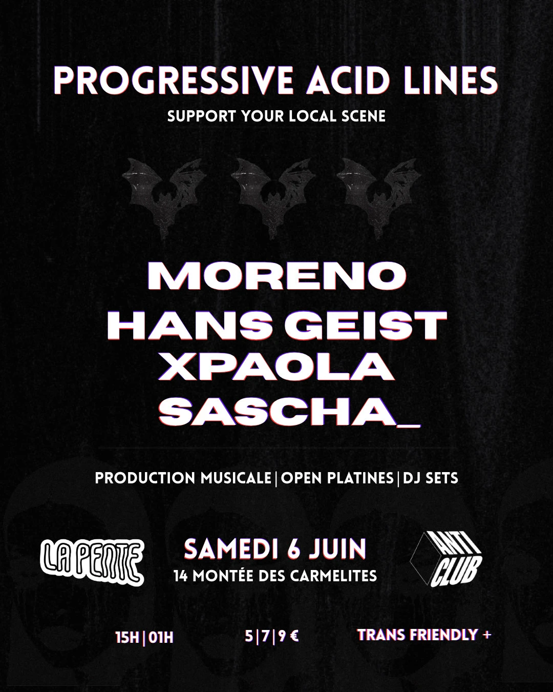 L'anticlub Présente Progressive Acid Lines