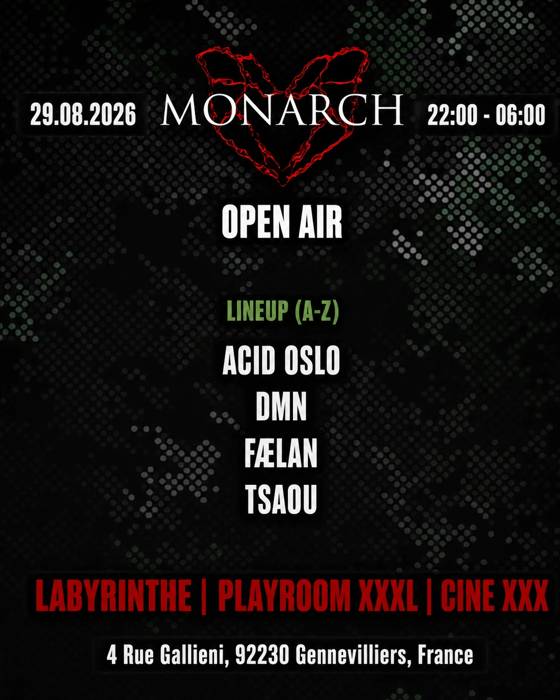 Monarch 29.08.2026 - Noctis Club