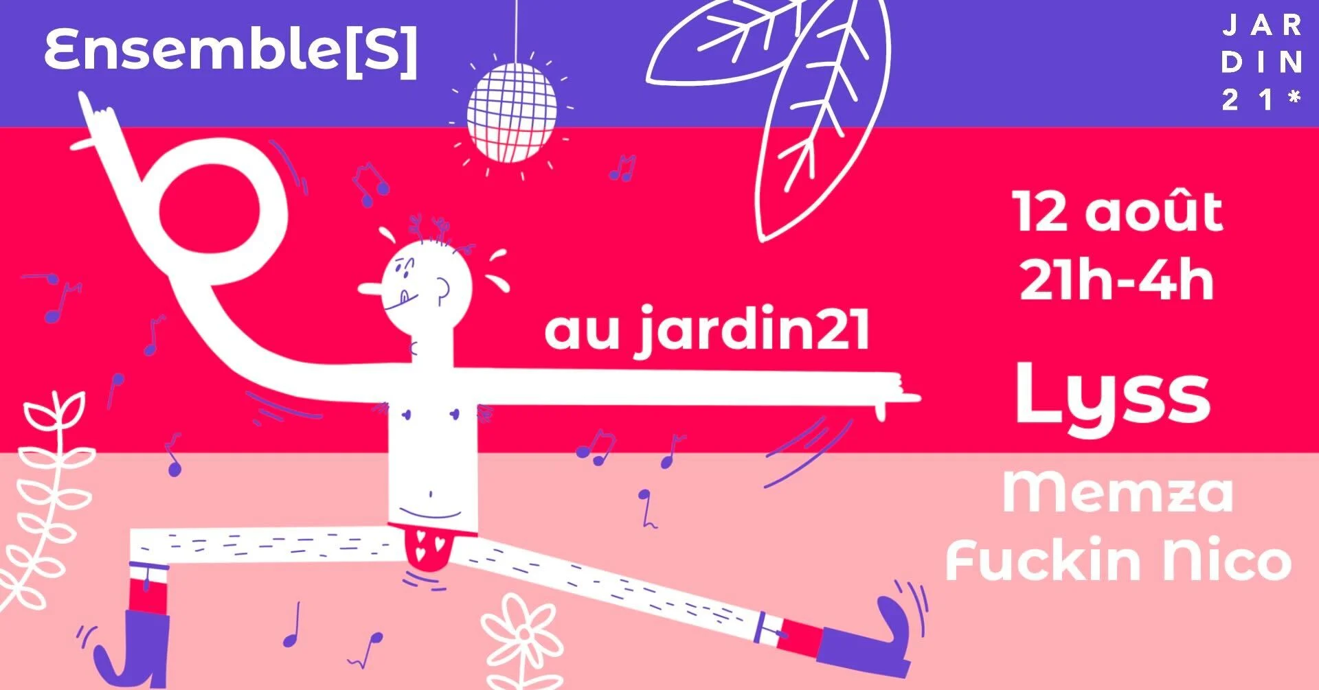 Open Air Jardin21 : Ensemble[S] X Lyss