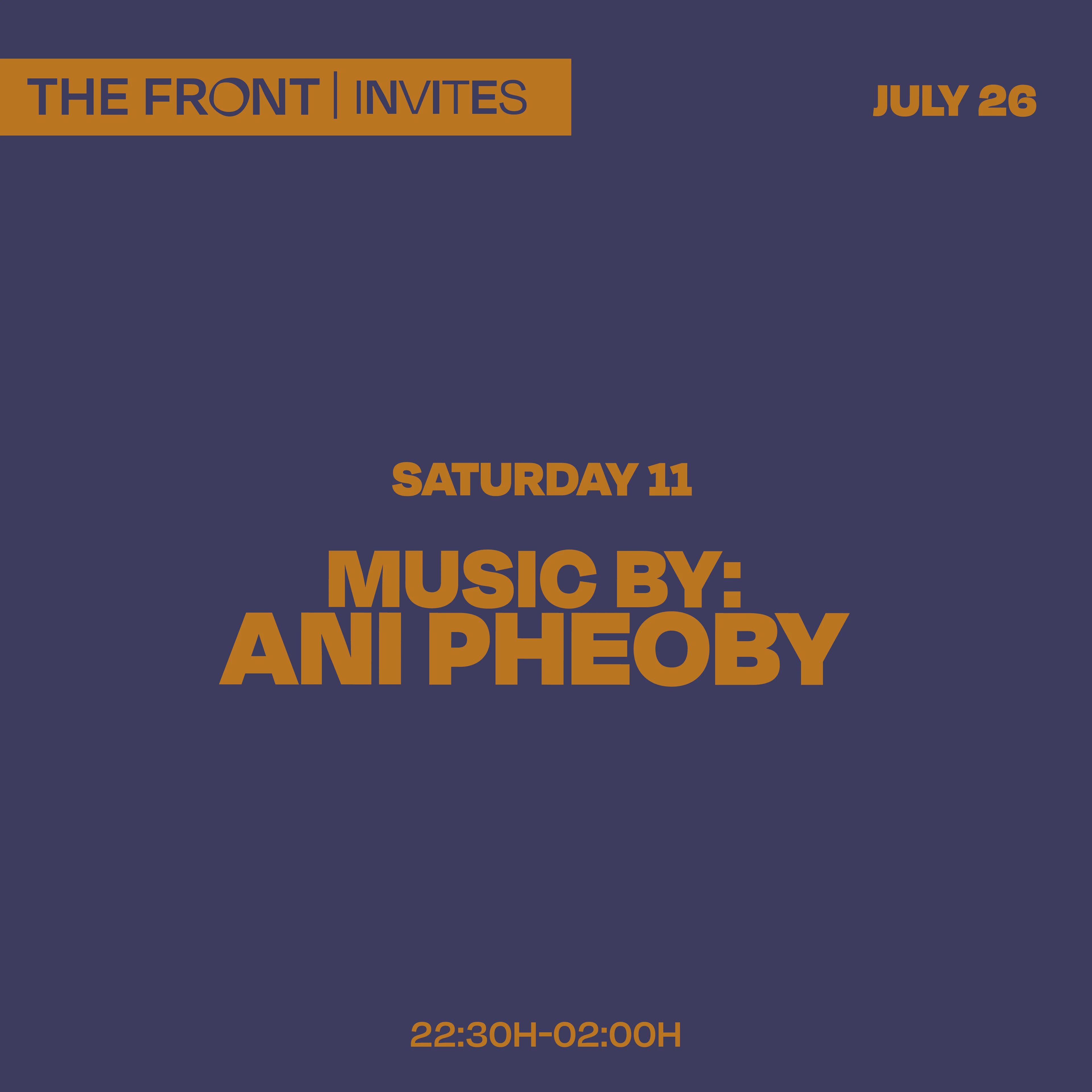 The Front Invites Ani Pheobe
