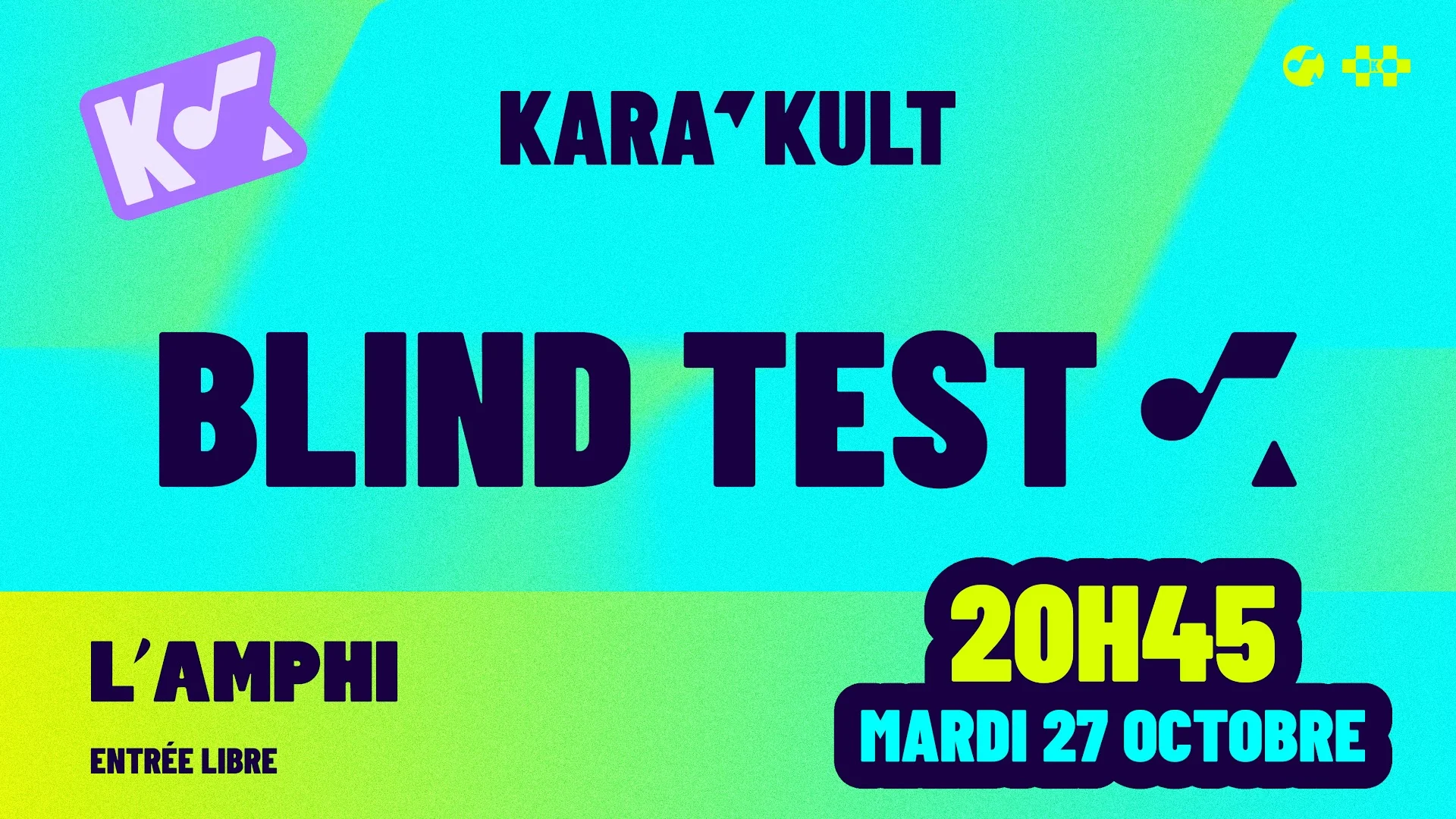 Blind Test Kara'kult - L'amphi Beaubourg
