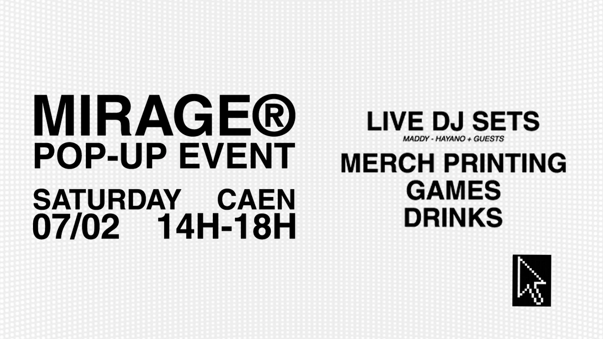 Mirage Pop-Up Event