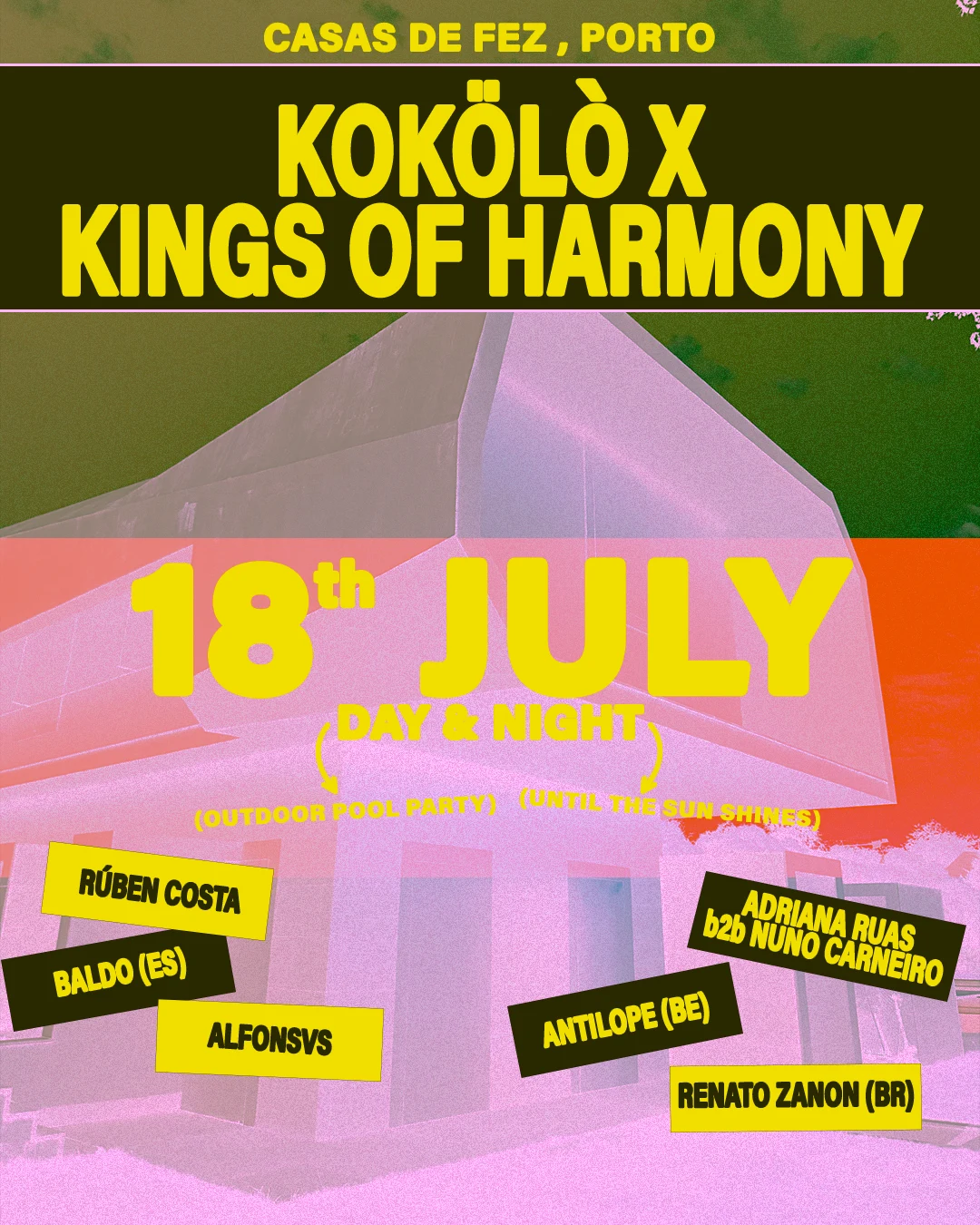 Outdoor Pool Party - Day & Night - Kokölò & Kings Of Harmony