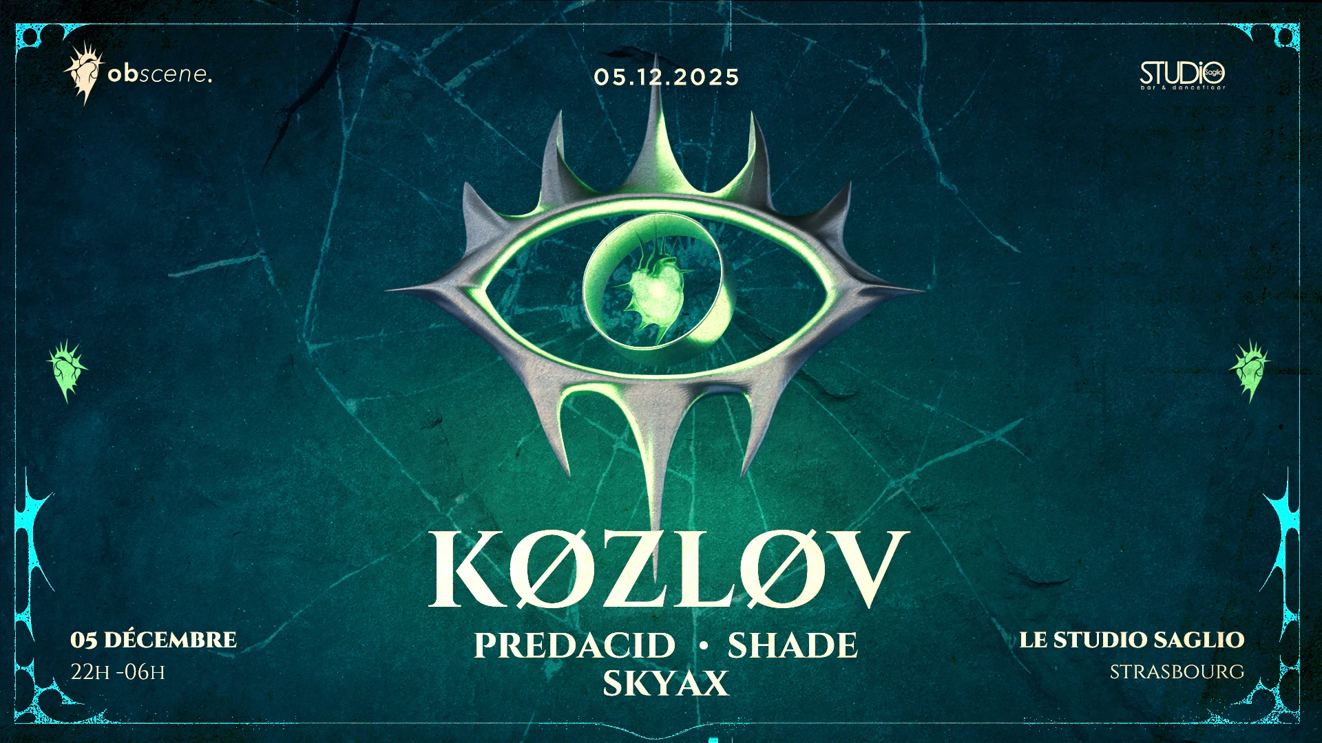 Obscene : Køzløv - Predacid - Shade - Skyax