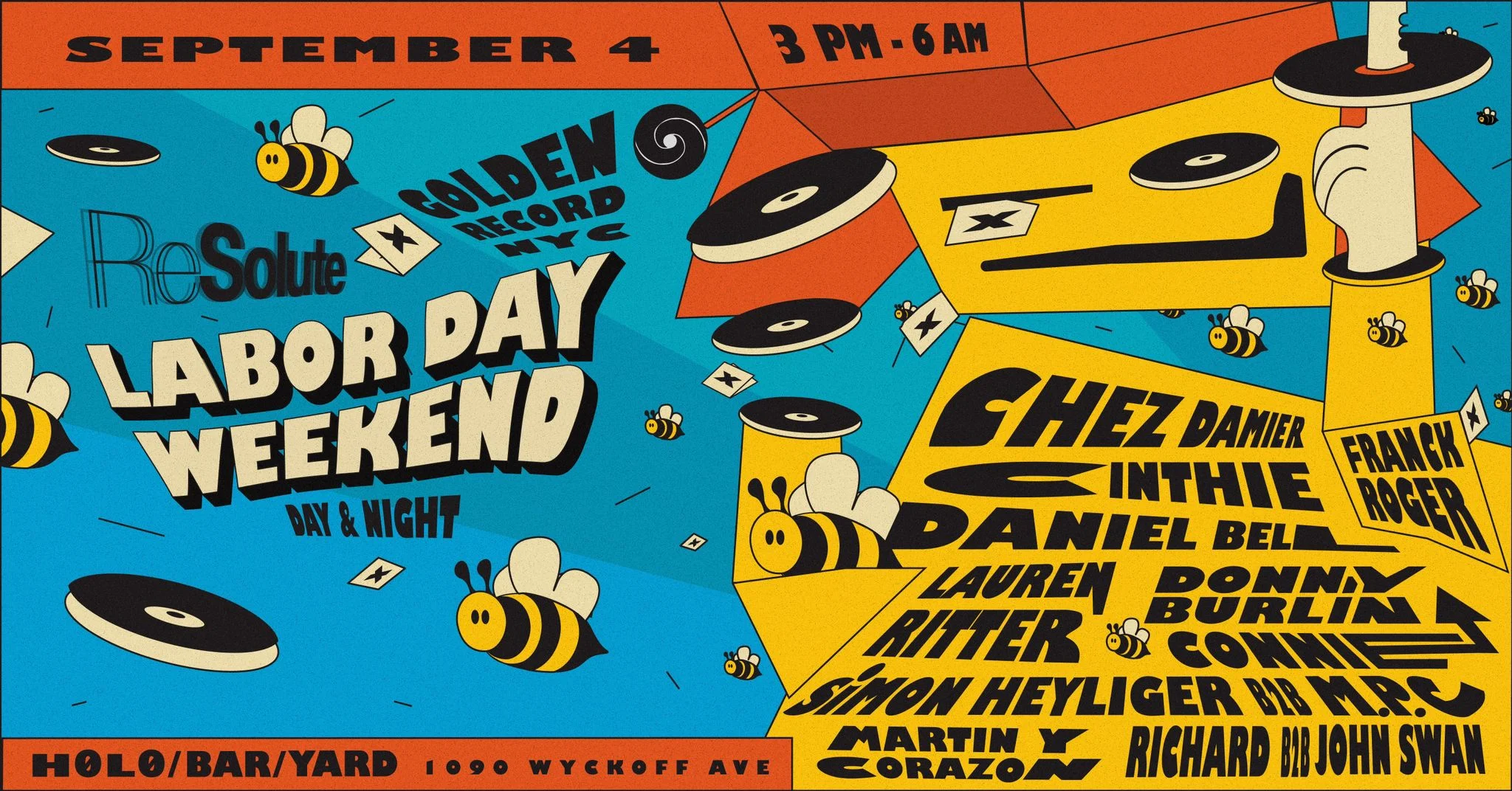 Resolute X Golden Record Nyc Labor Day Weekend
