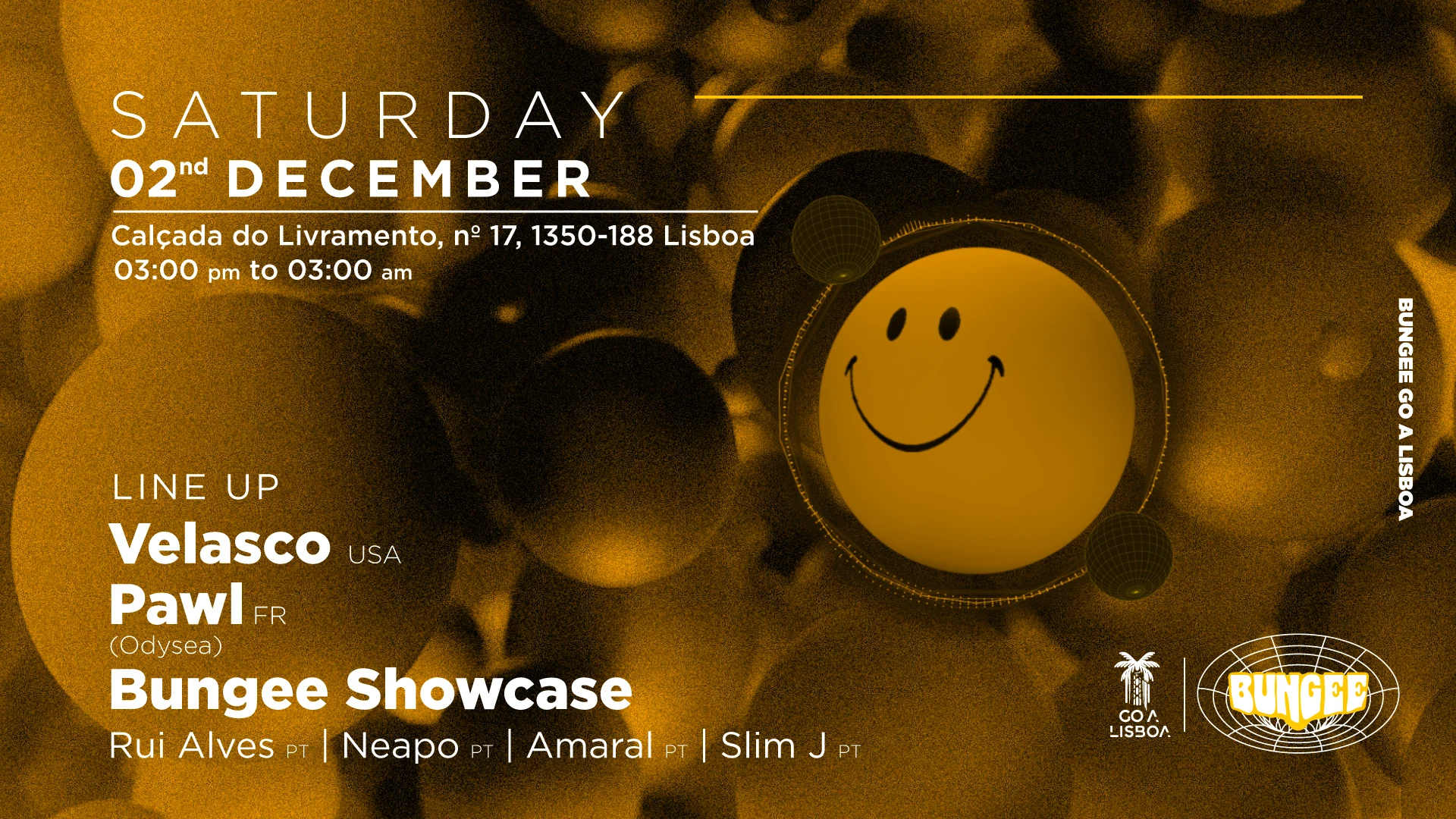 Sat 2 Dec | Velasco • Pawl & Bungee Showcase  • Club
