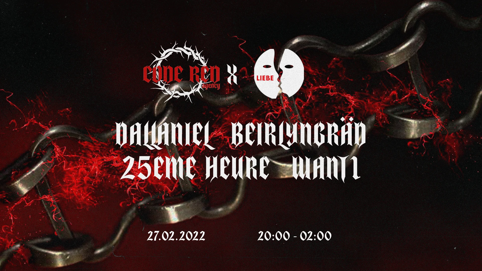 Code Red X Liebe : Dallaniel, Beirlyngräd, 25ème Heure, Want1