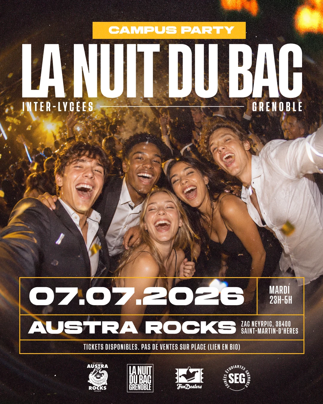 La Nuit Du Bac Grenoble @ Austra Rocks