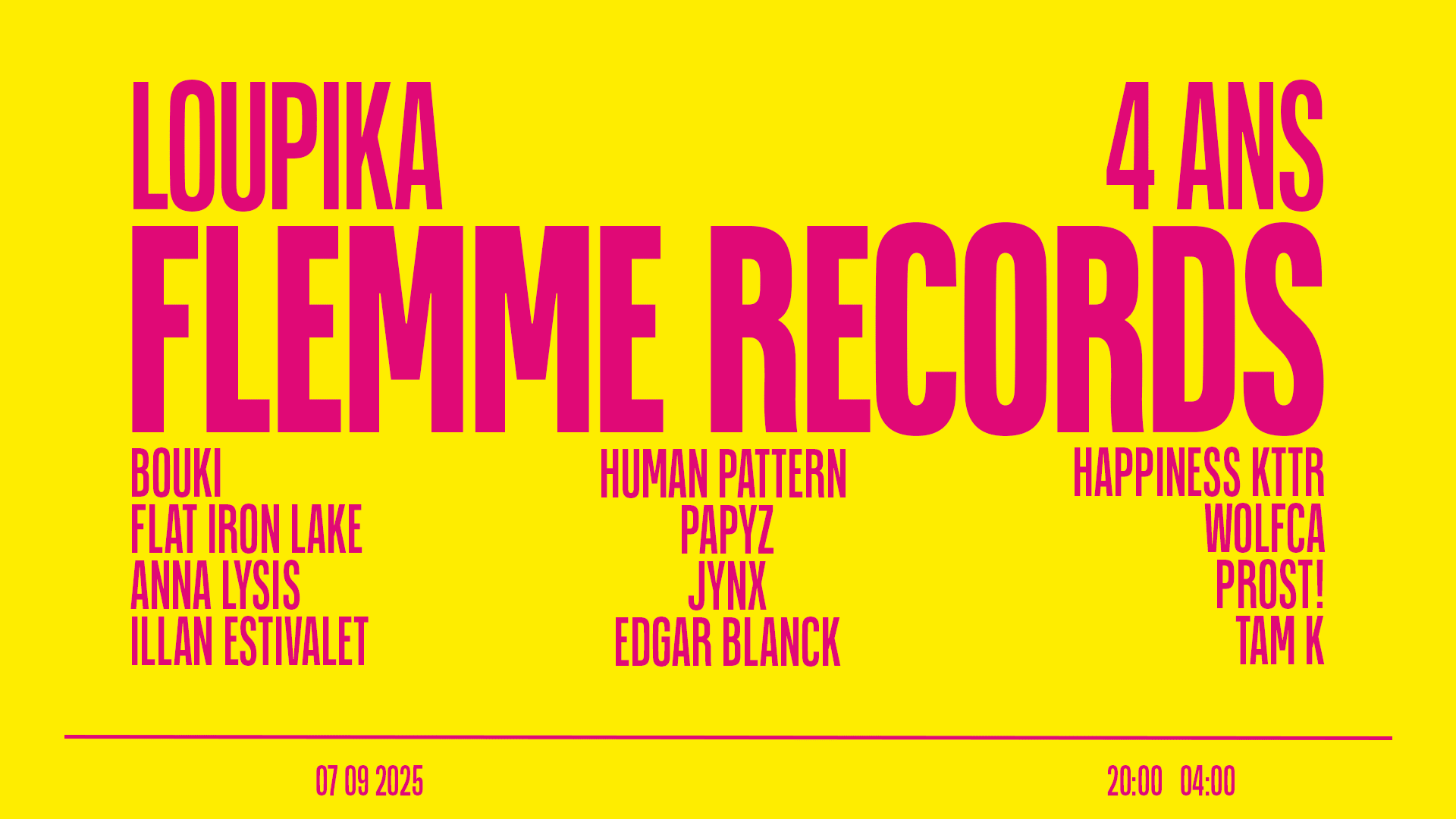 Flemme Rec X Loupika - 4 Ans