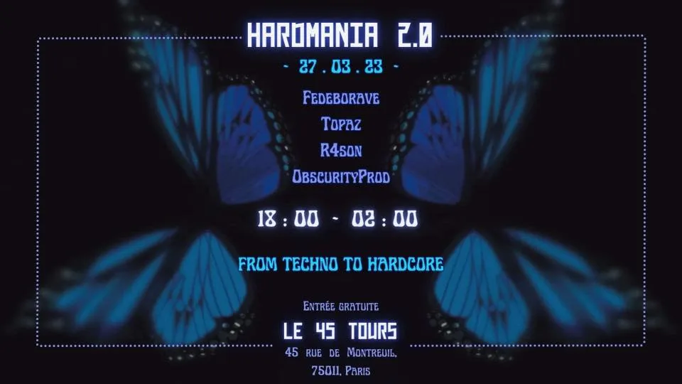 Hardmania 2.0 @45 Tours