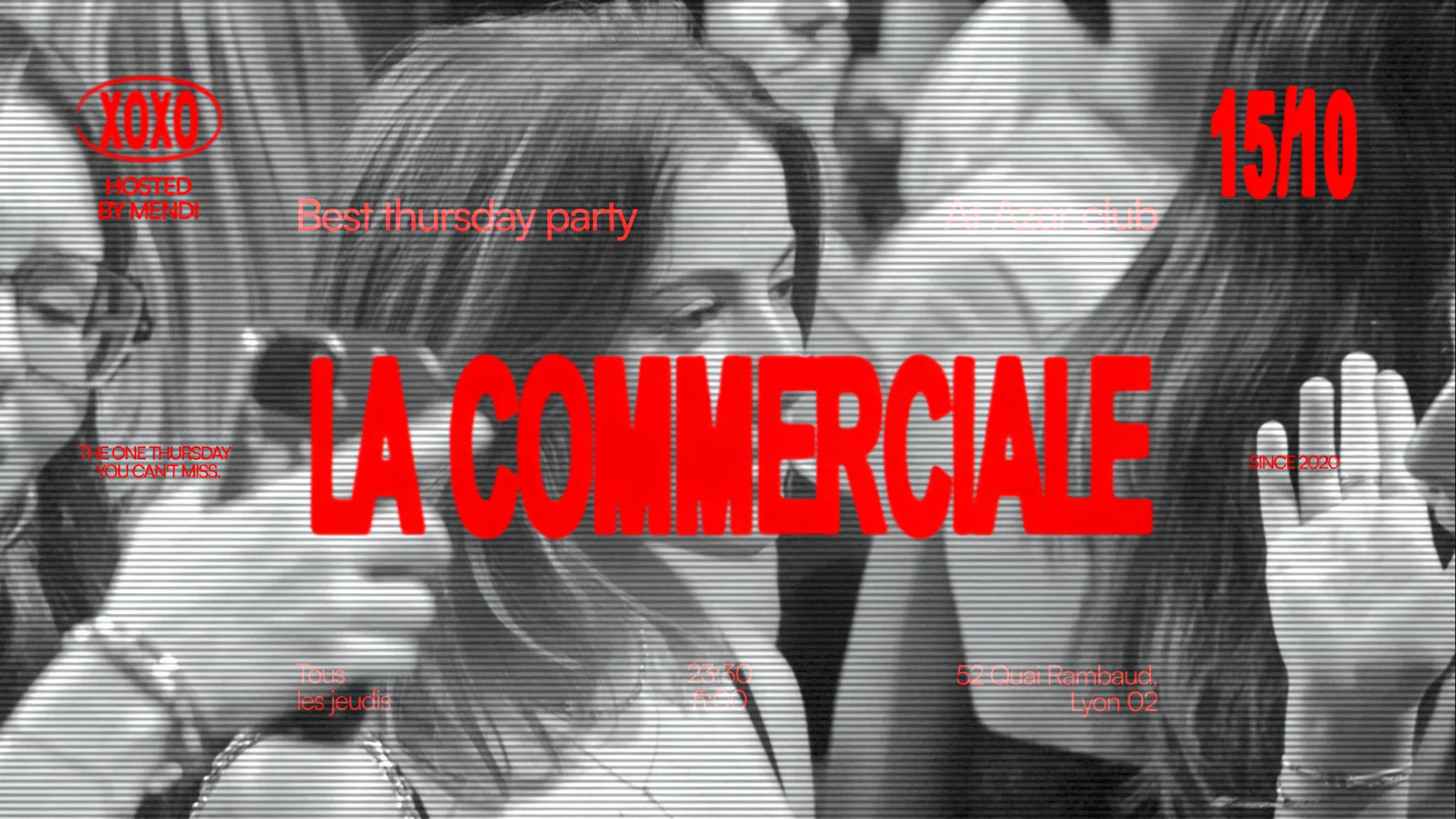 100 Tickets Only : La Commerciale - Jeudi 15 Octobre