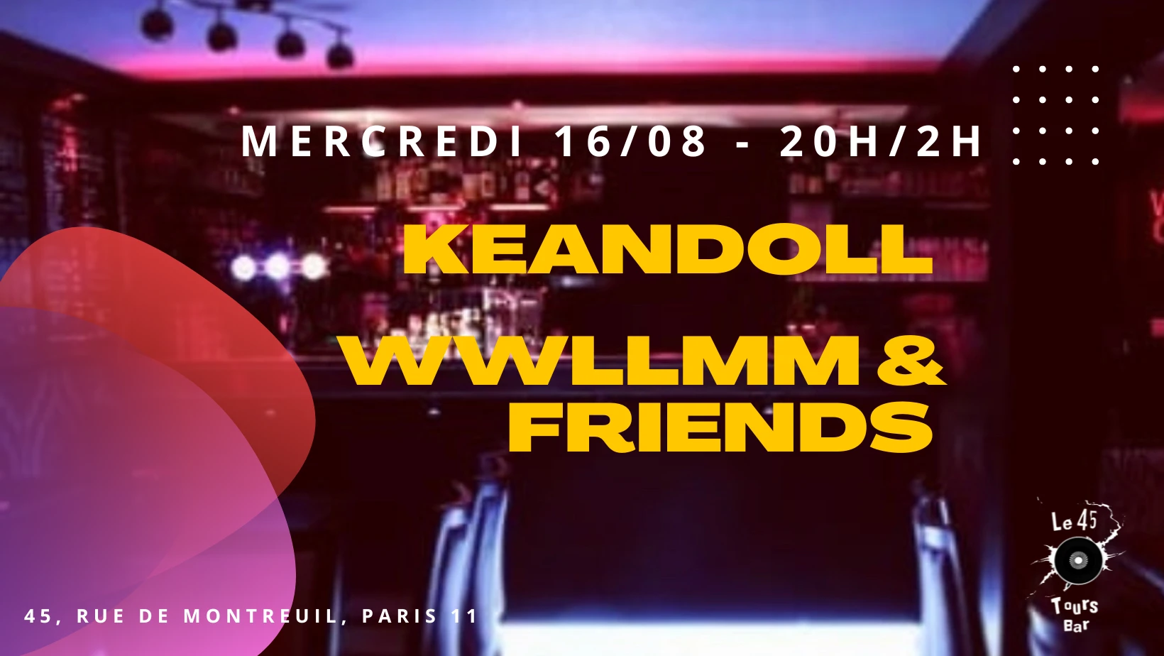 Le 45 Tours Invite: Keandoll & Wwllmm & Friends