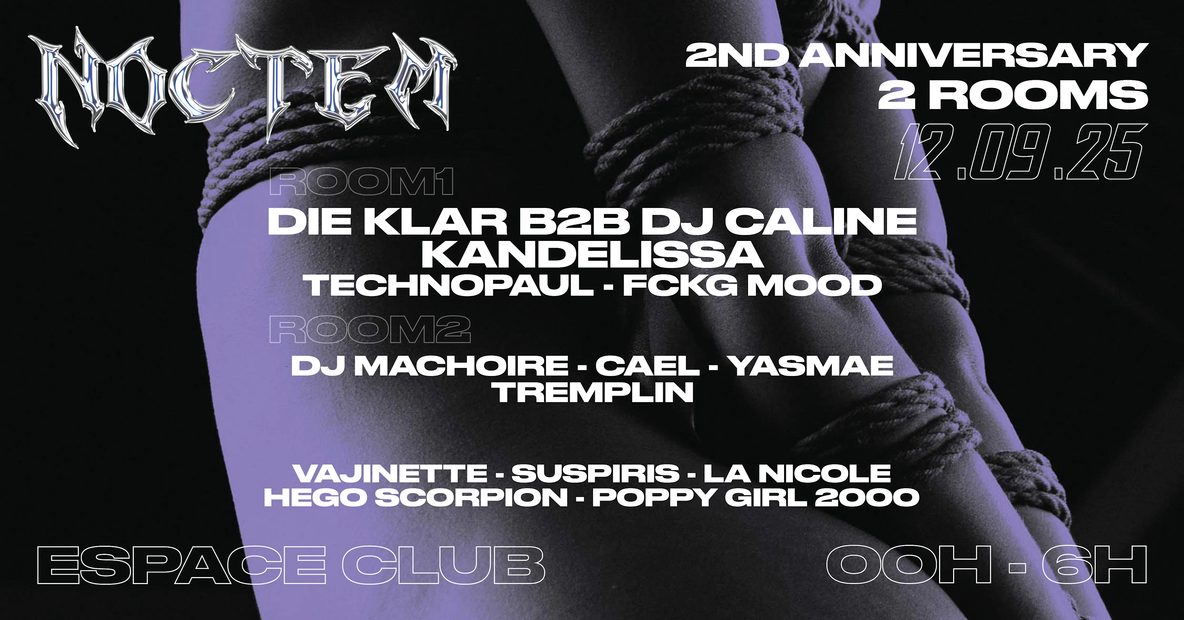 Noctem Anniversary W/ Die Klar B2b Dj Caline, Kandelissa...