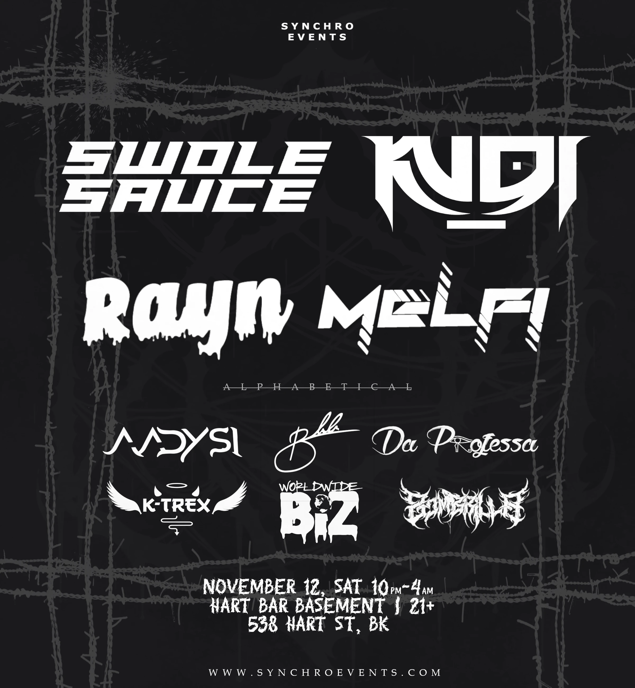 Synchro Events At Hart Bar Basement 11/12