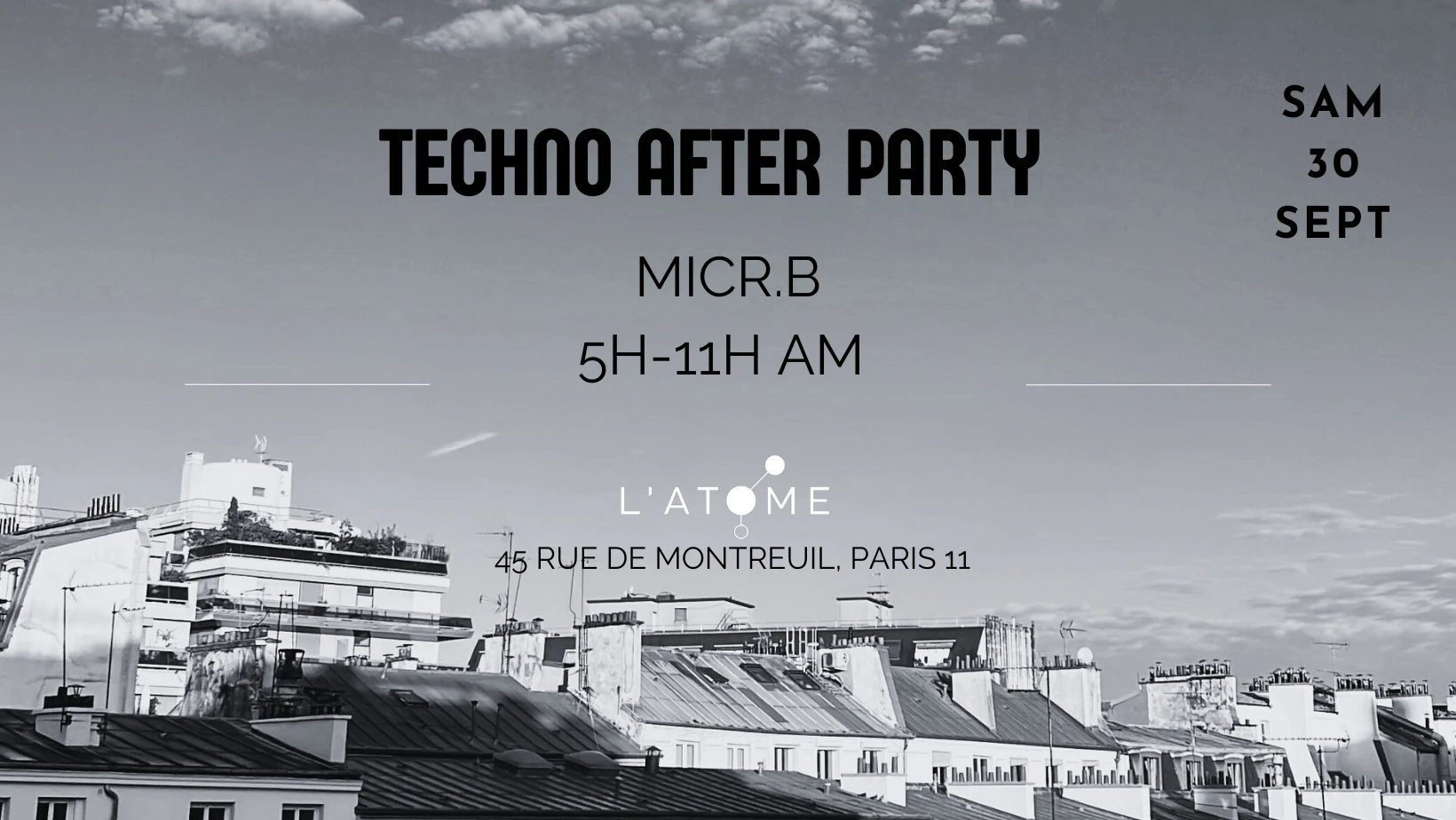 After Techno L'atome #356 W/ Micr.B