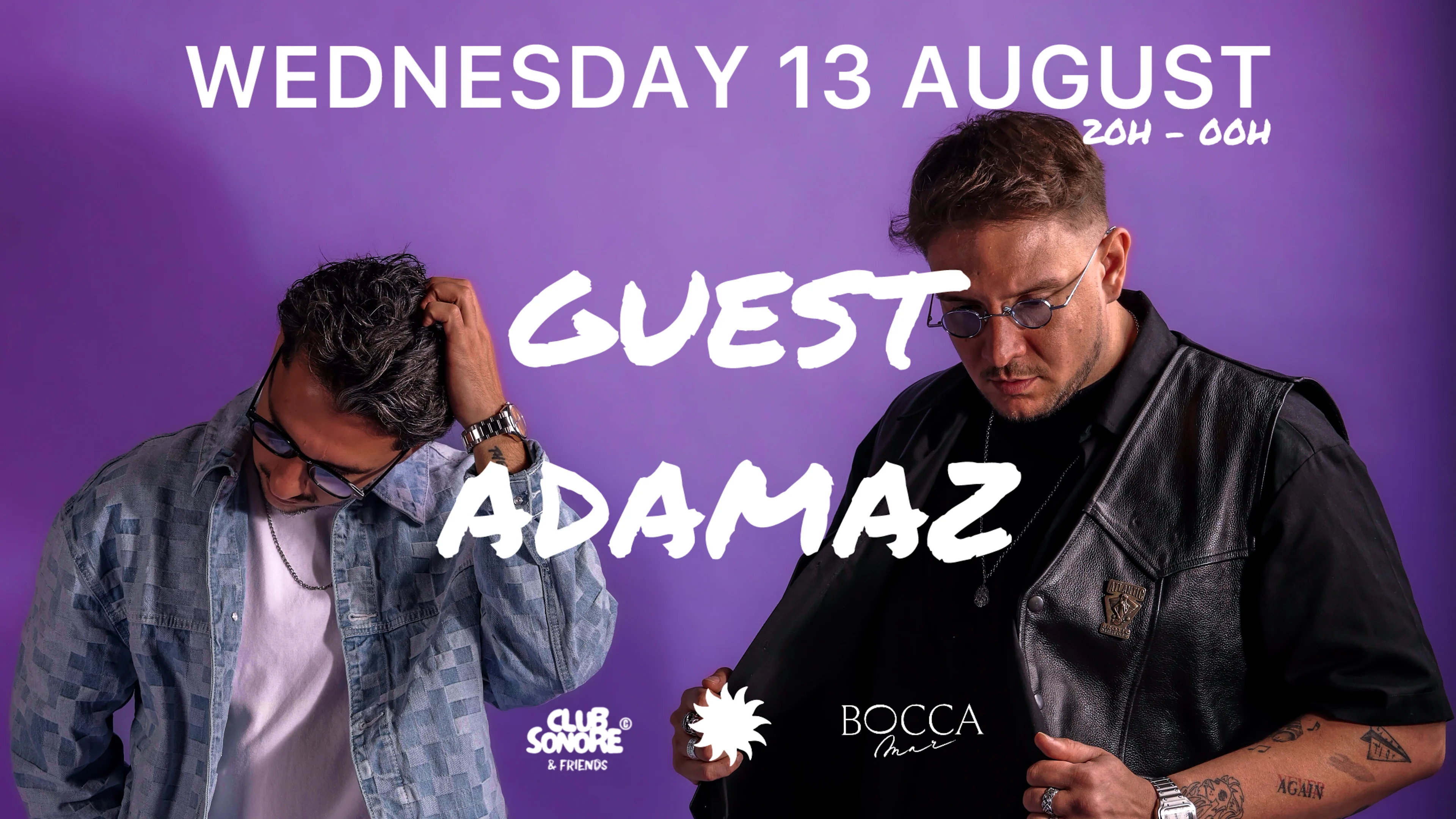 Club Sonore - Bocca Mar Beach 13 August -  Guest Adamaz