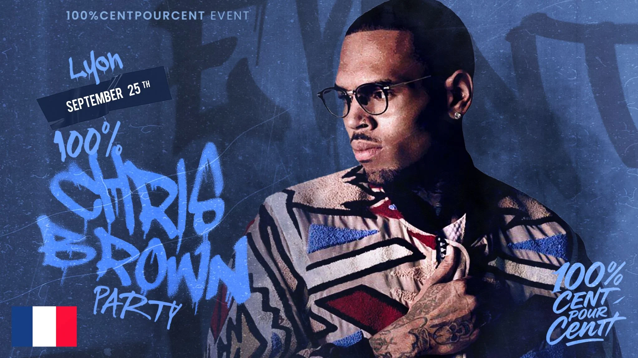 100% Chris Brown Party In Lyon !!