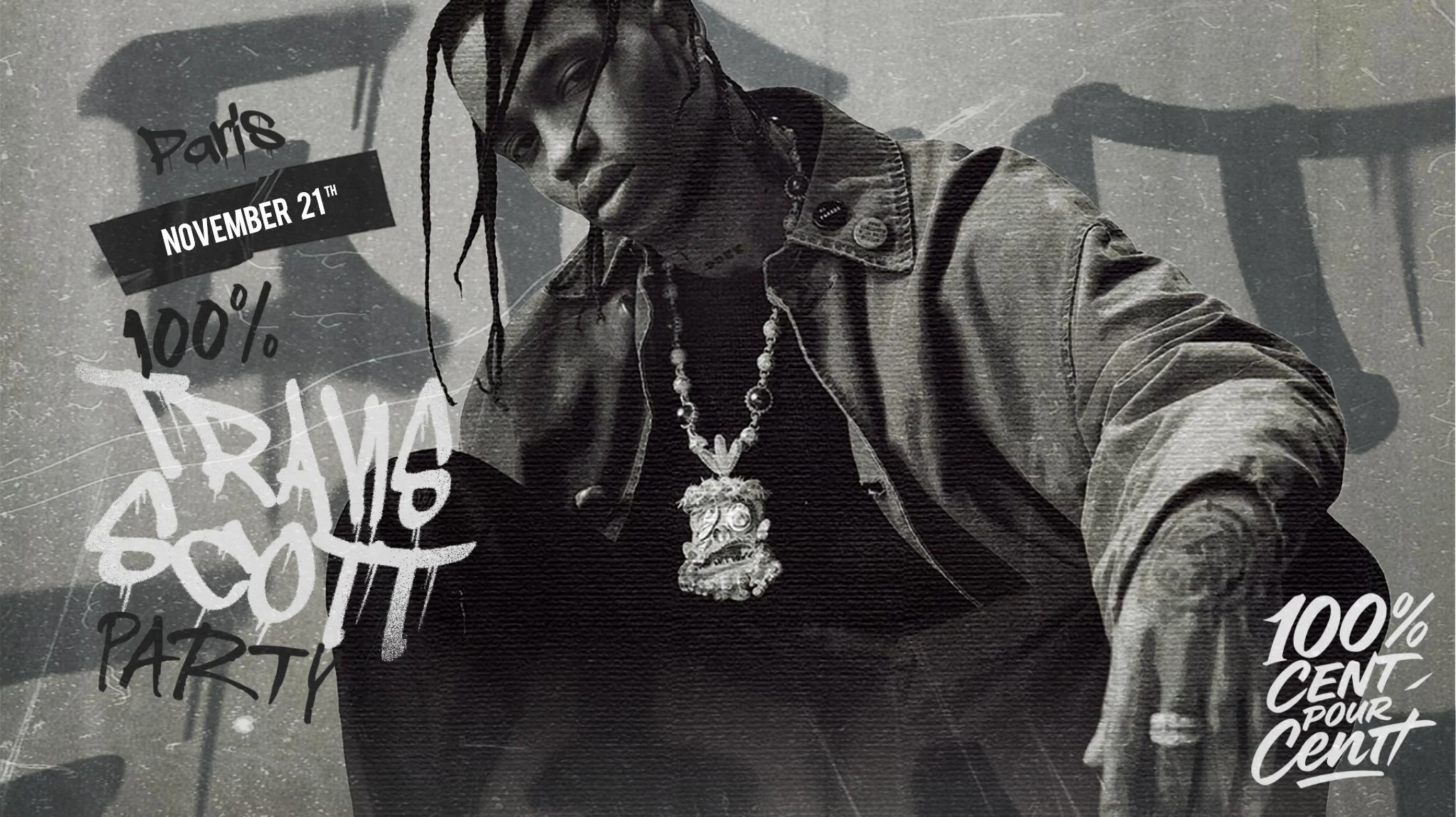100% Travis Scott Party In Paris !!