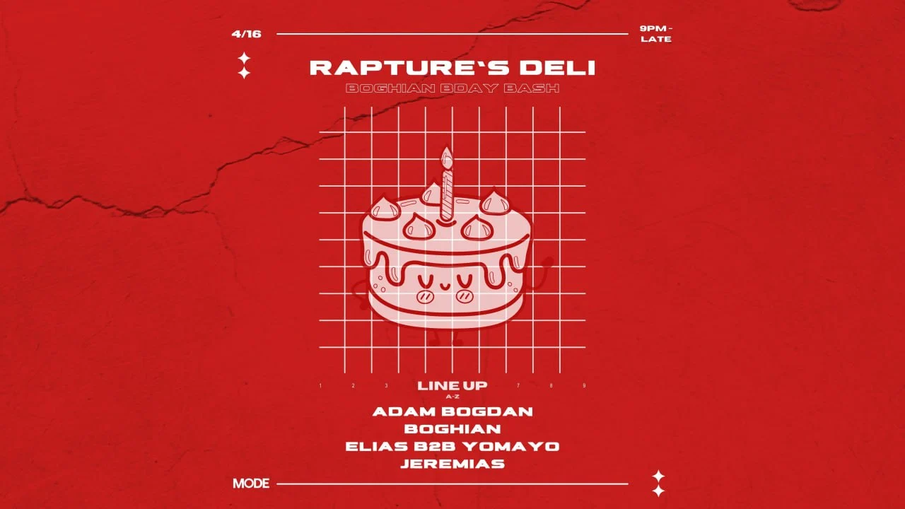 Rapture's Deli - One Special B'day Bash