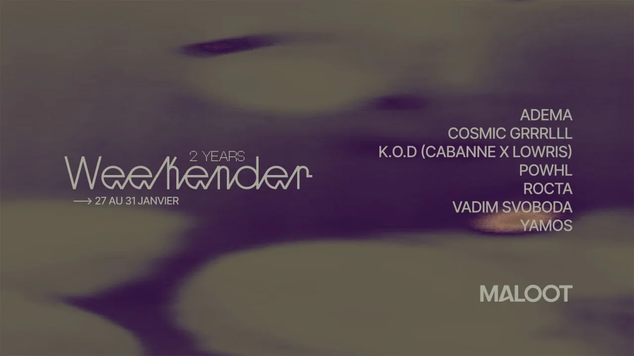 2y Weekender : Vadim Svoboda & Adema + Listening Session