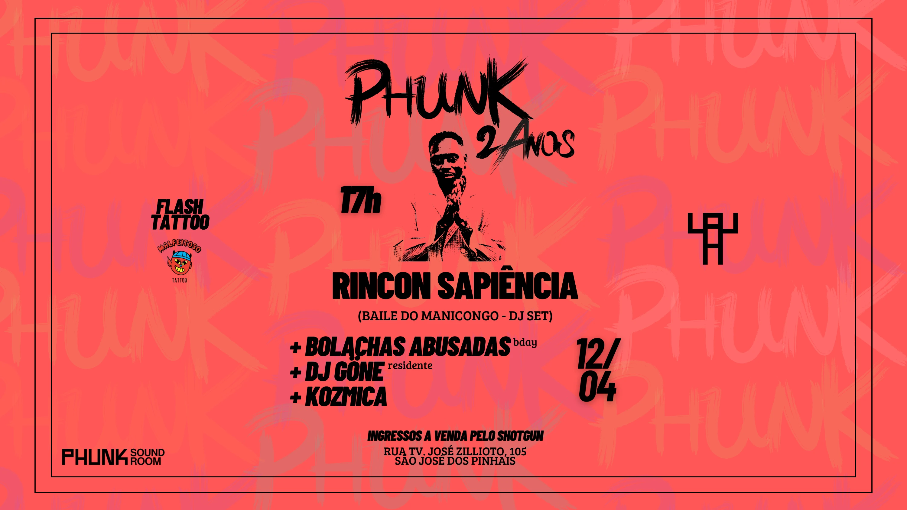 Phunk Sound Room 2 Anos Apres: Rincon Sapiência (Dj Set)