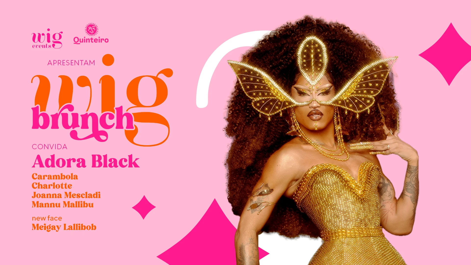 Wig Brunch Convida Adora Black (Df) - Edição 2000 Hits