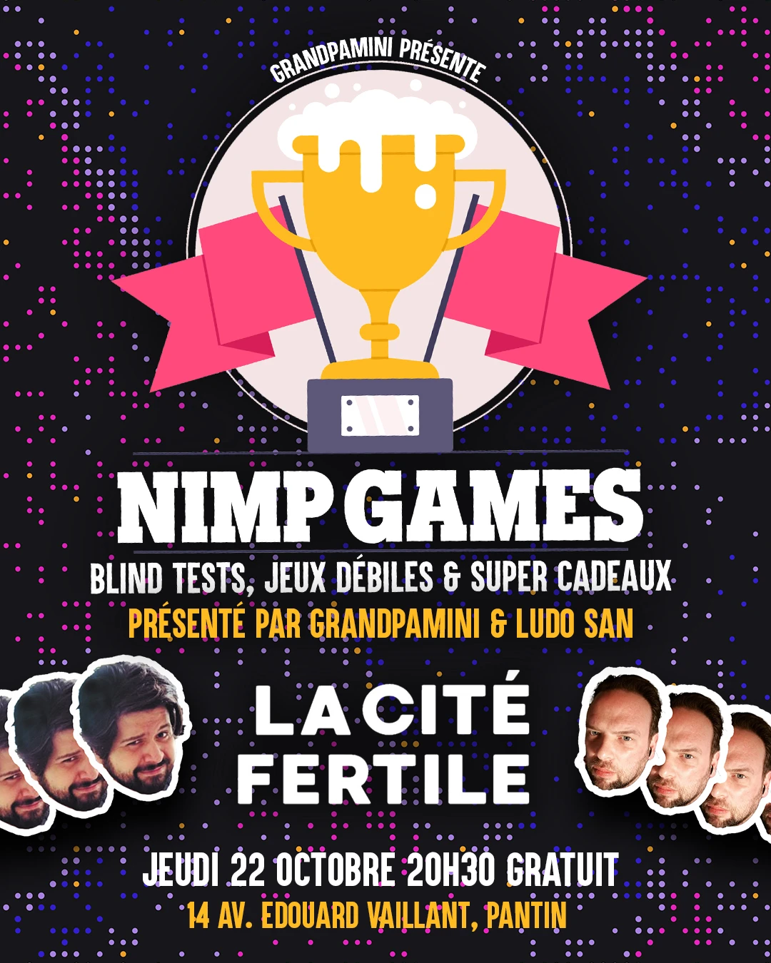 Nimp Games X La Cité Fertile : Soirée Jeux Gratuite