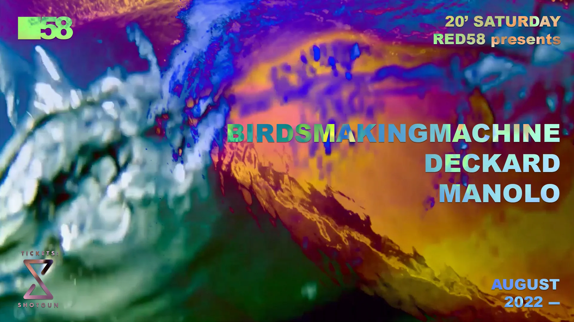 Red58 Presents Birdsmakingmachine / Deckard / Manolo