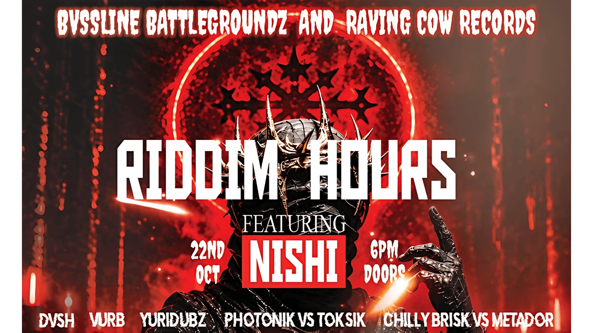 Bvssline Battlegroundz And Raving Cow Records: Riddim Hours