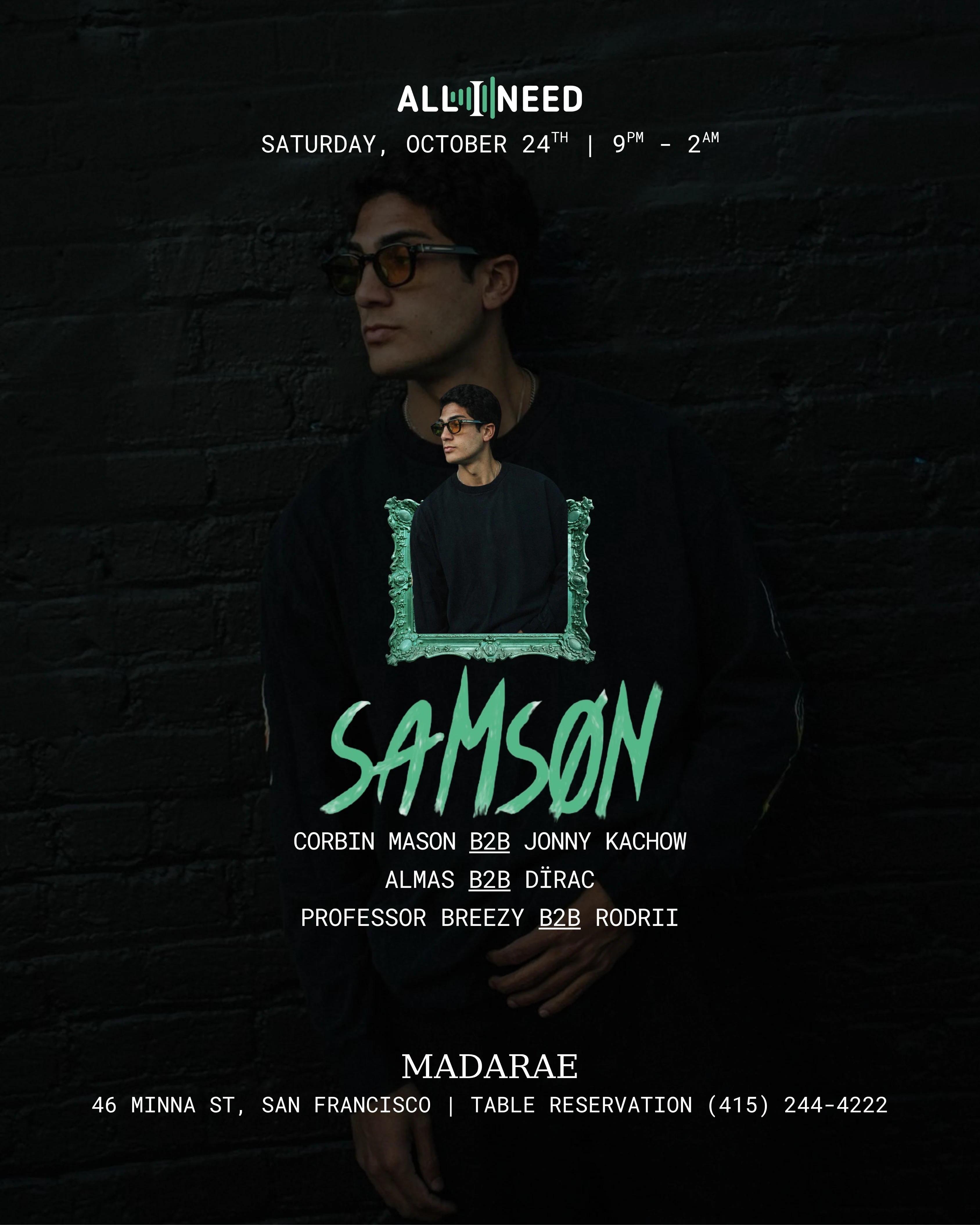 Samson (Tech & Afro House) At Madarae Nightclub