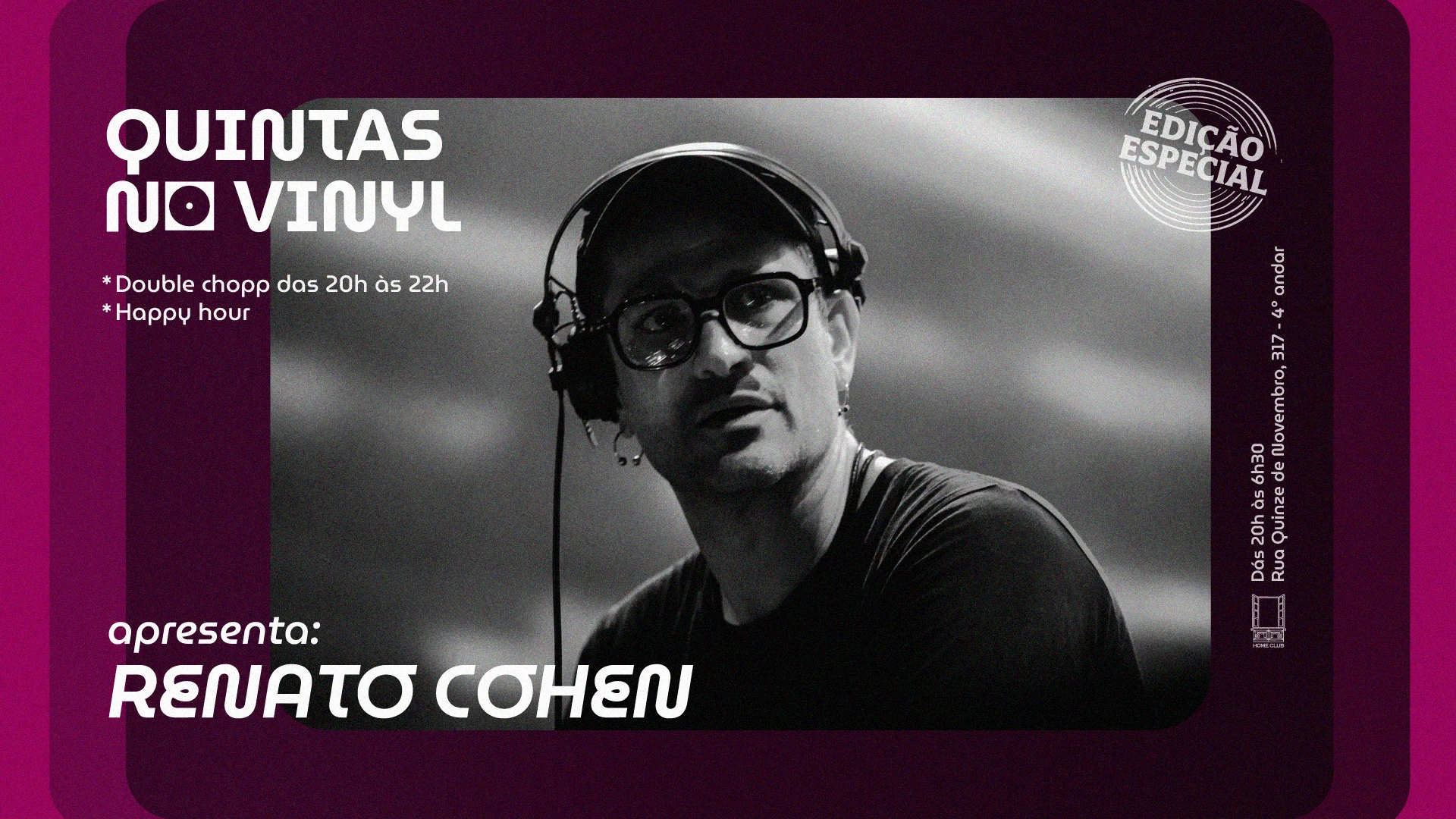 Quintas No Vinyl Convida Renato Cohen