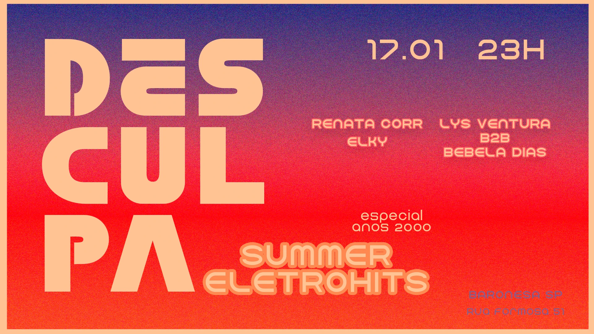 Desculpa Summer Eletrohits 17.01 @Baronesasp