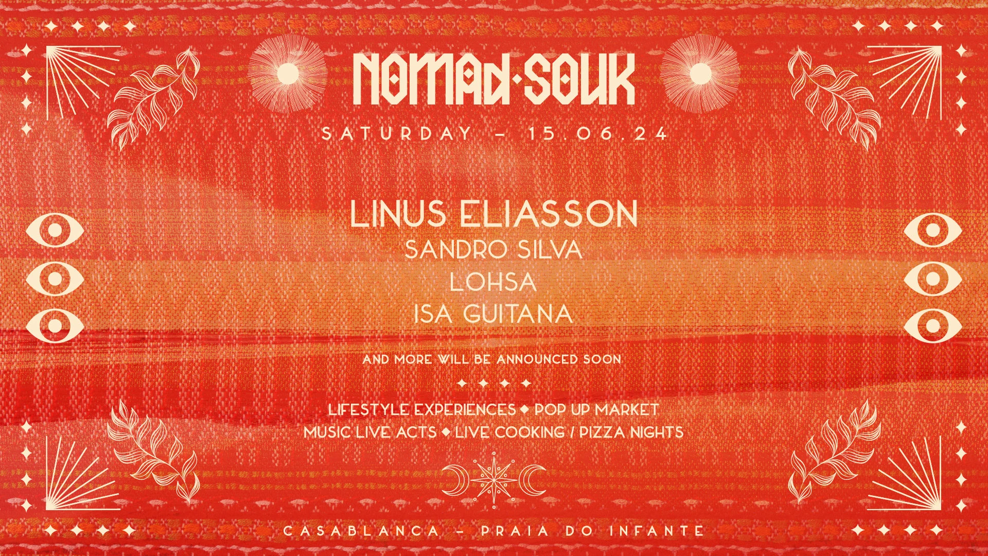 Nomad Souk 1st Edition | Sat 15 Jun • Linus Eliasson & More