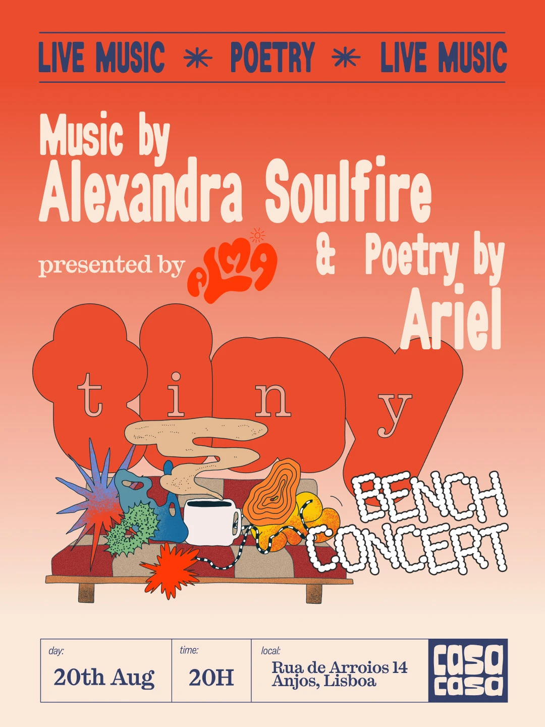 Tiny Bench Concert – Poetry And Live Music Presented By Alma