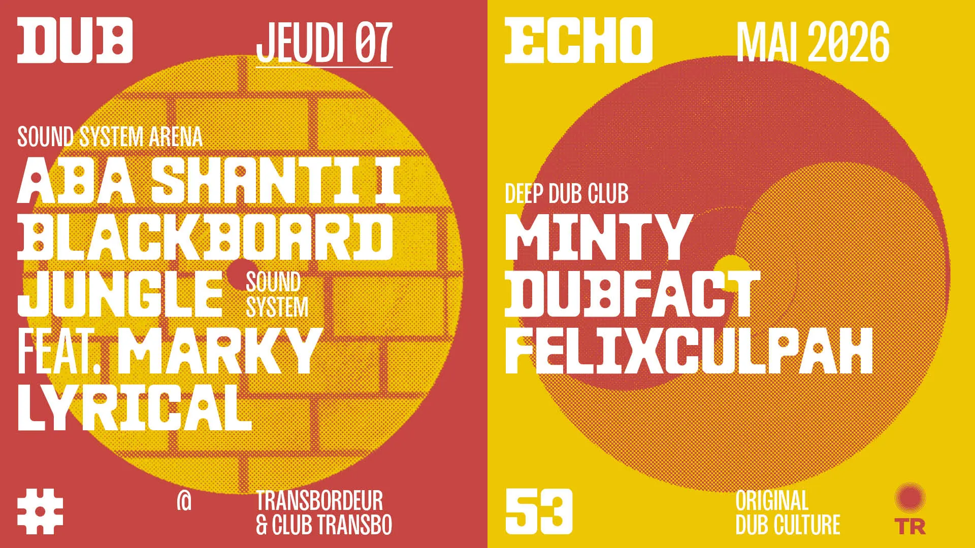 Dub Echo : Aba Shanti I, Blackboard Jungle Sound System...