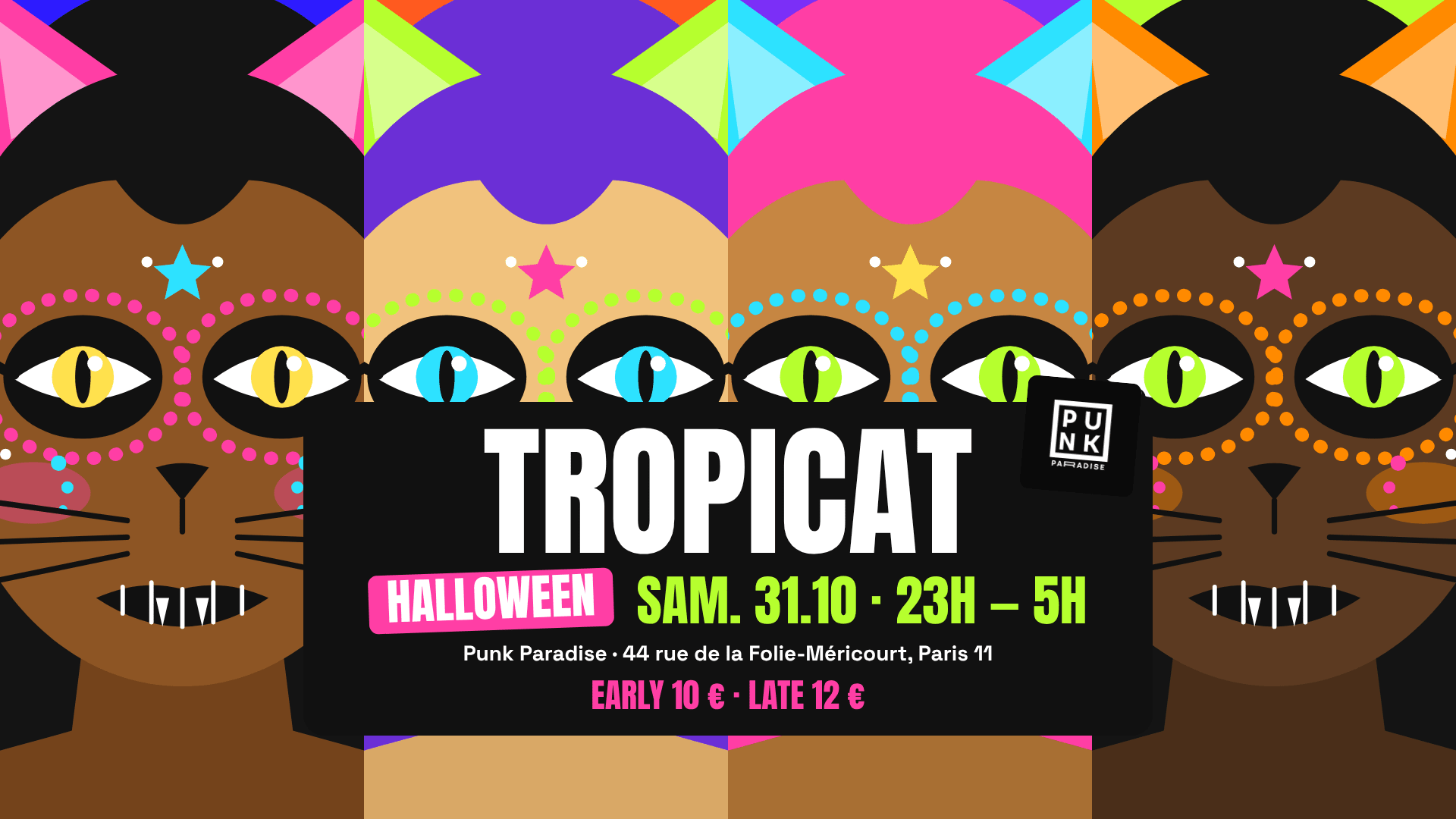 Tropicat Halloween - Cat-Calavera Party