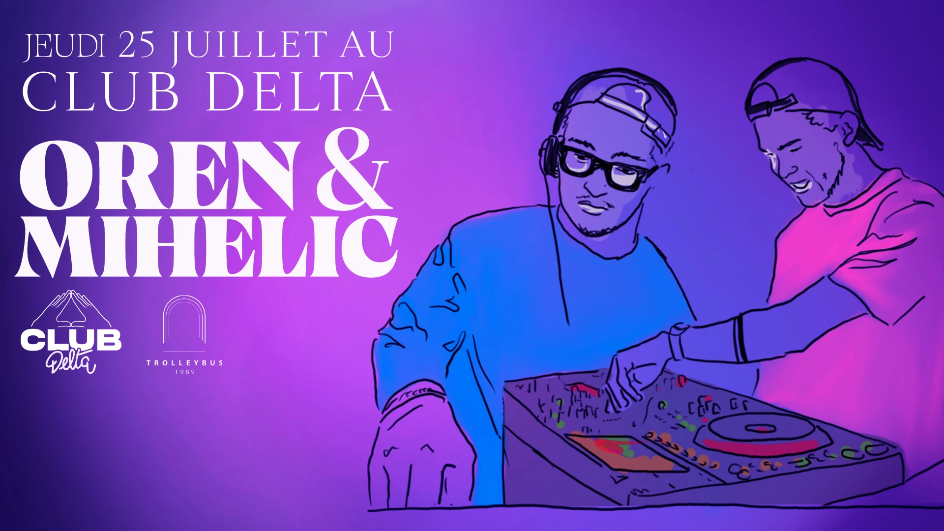 Club Delta Invite Oren & Mihelic