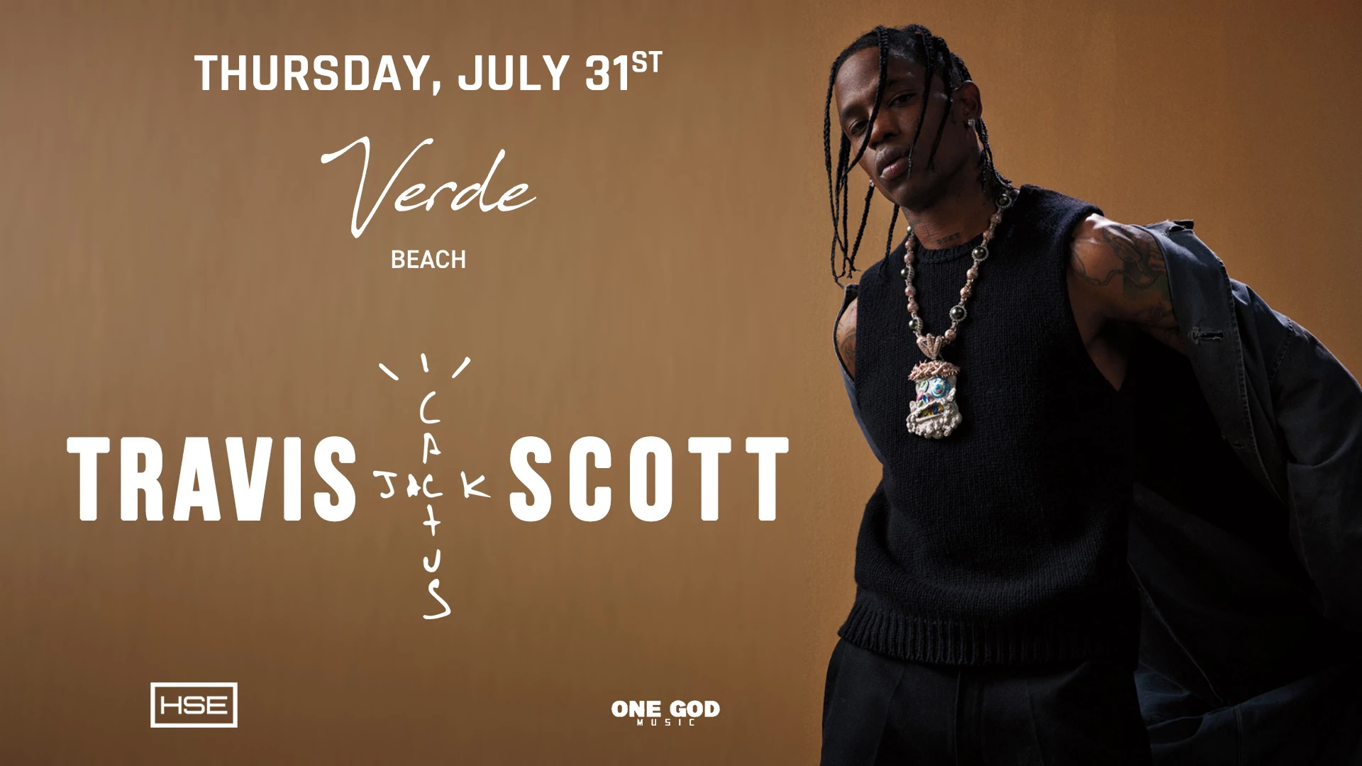 Travis Scott X Verde Beach - Live Performance