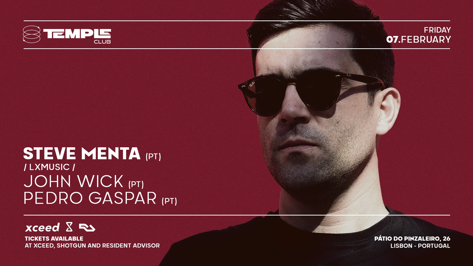 Temple Presents Steve Menta, John Wick, Pedro Gaspar