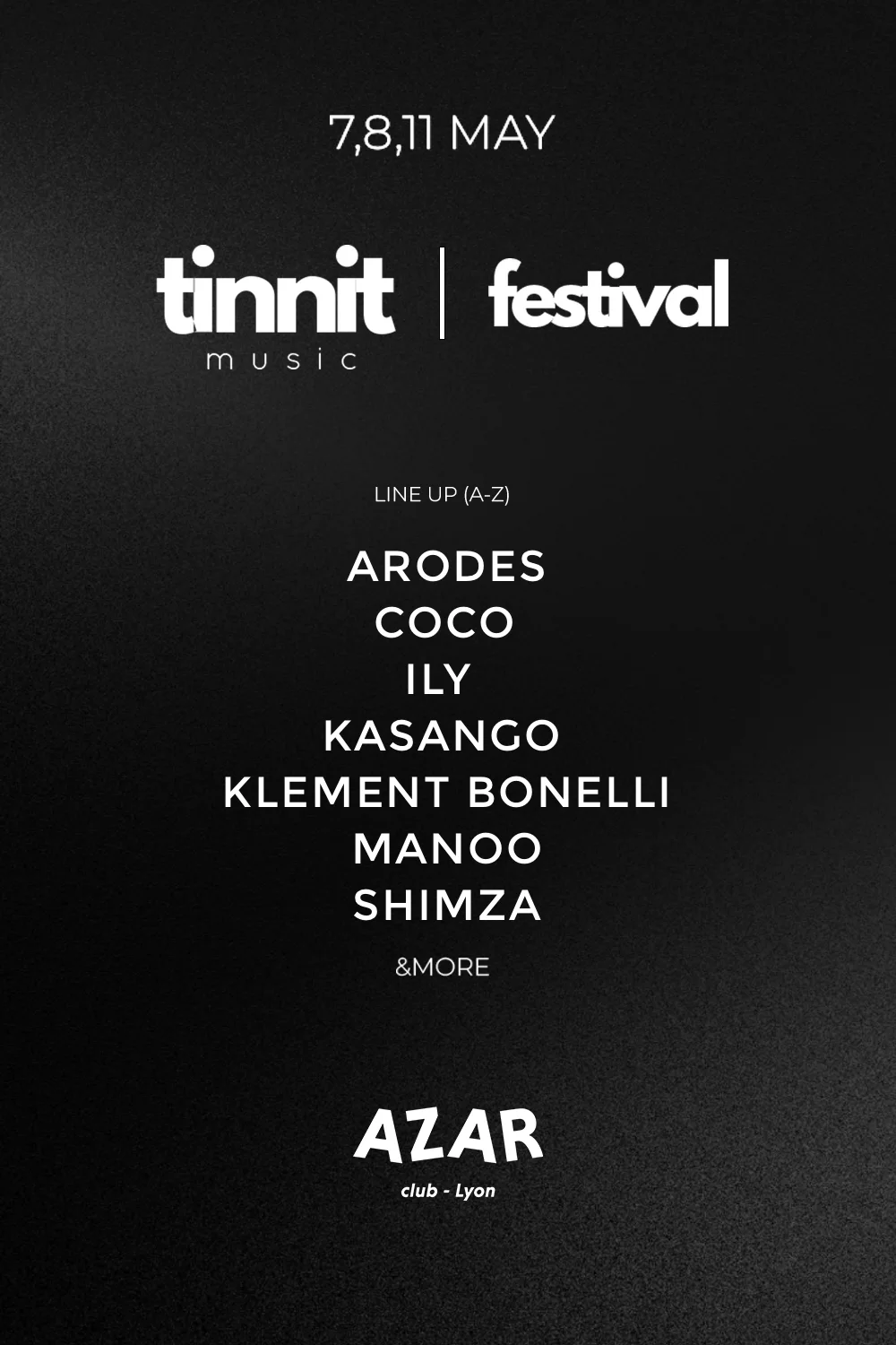 Tinnit Music Festival With Kasango, Manoo, Klement Bonelli