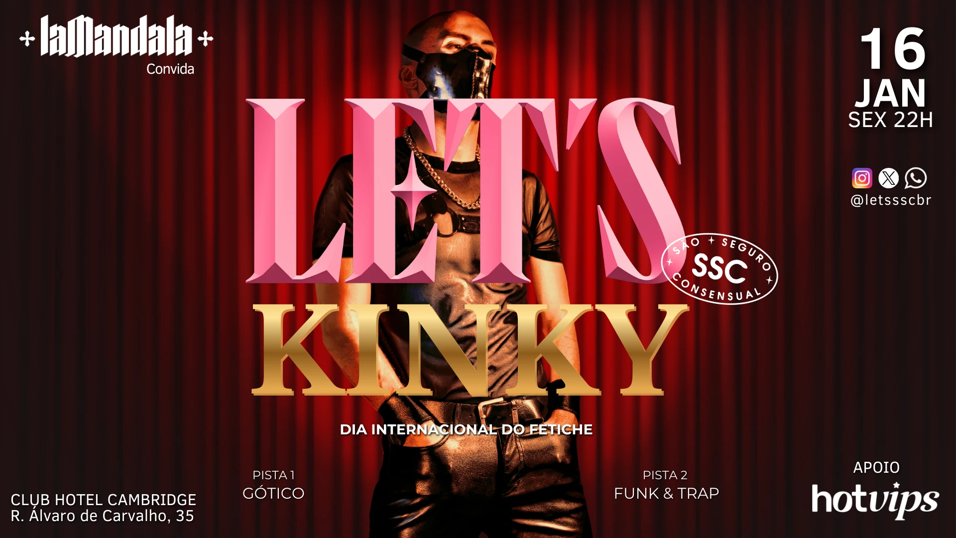 Lets's Kinky 16/01 No Club Hotel Cambridge