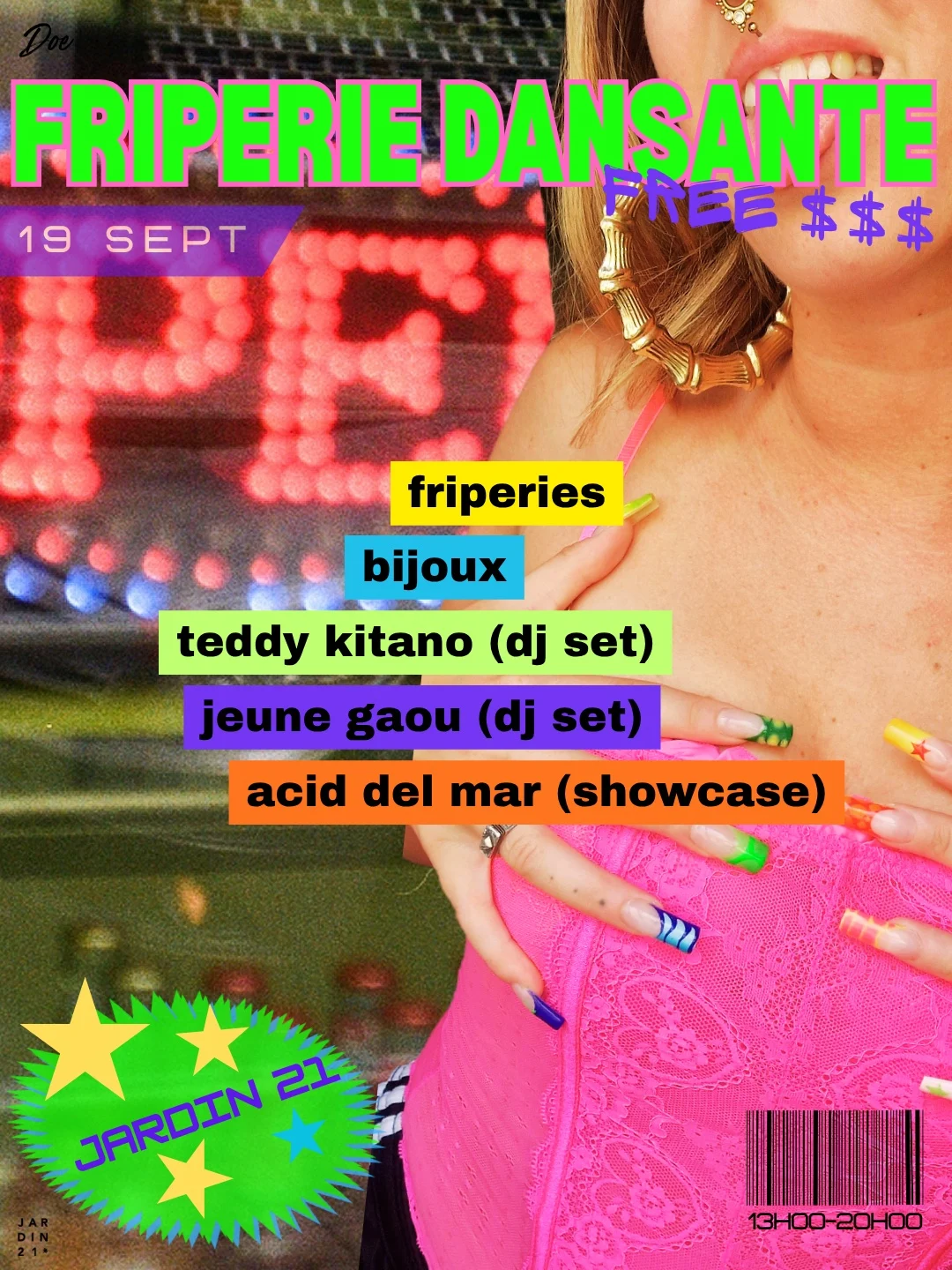 Doe X Jardin21 - Friperie Dansante & Dj Sets