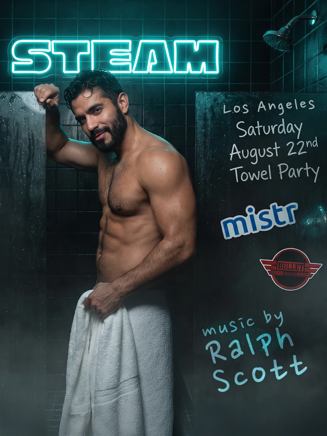 Steam Towel Party Los Angeles | August Edition