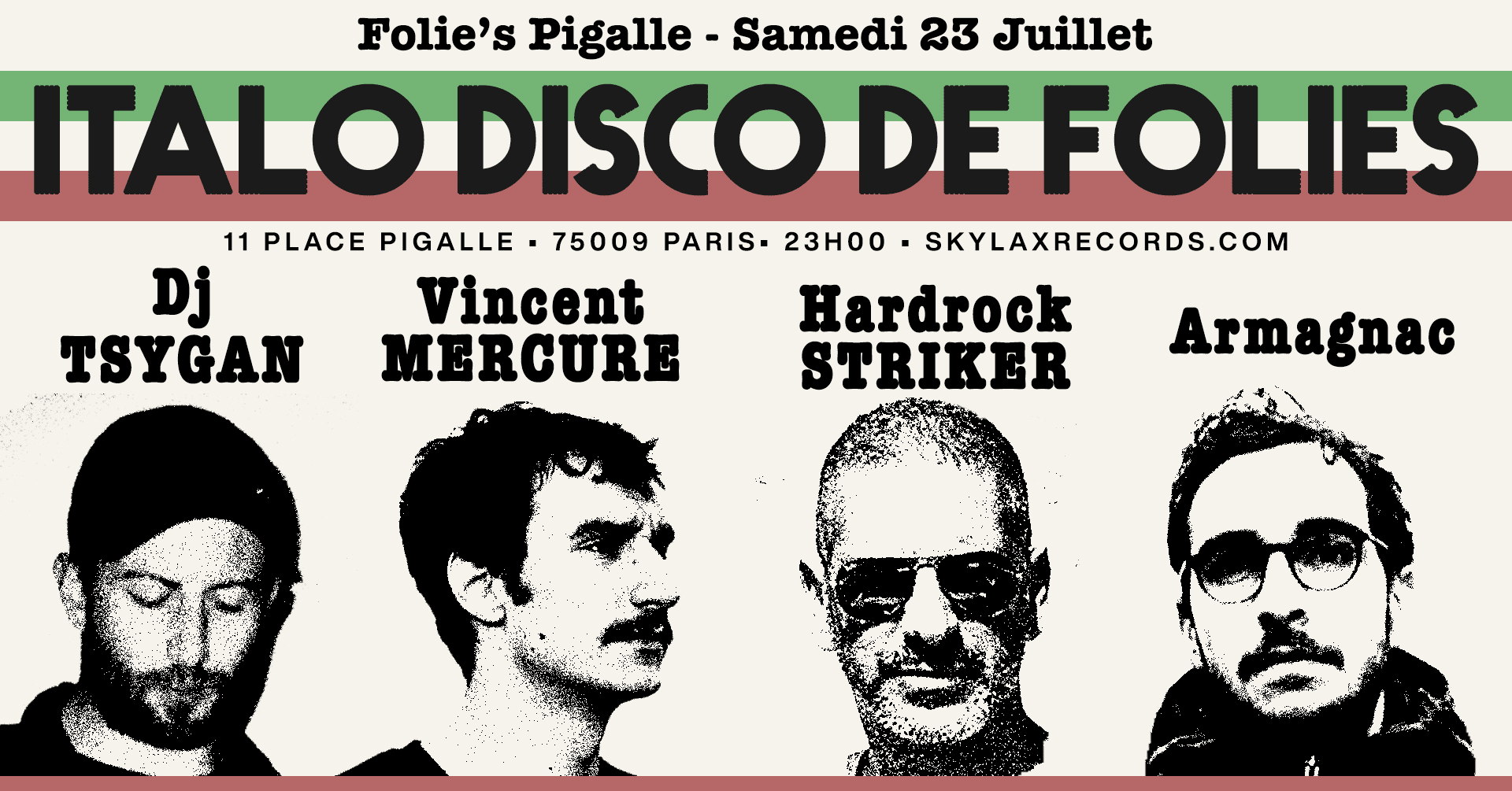 Italo Disco De Folies W/ Skylax, Dj Tsygan, Armagnac, Vincent Mercure