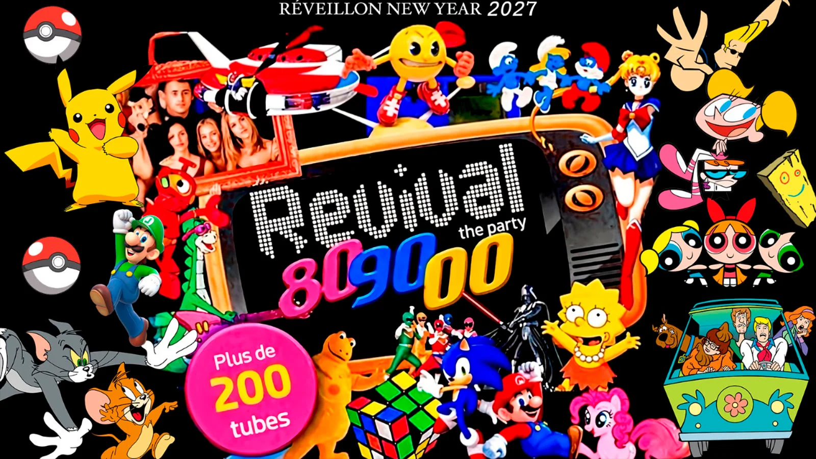 Réveillon Revival Années 80-90-00  New Year Party 2027