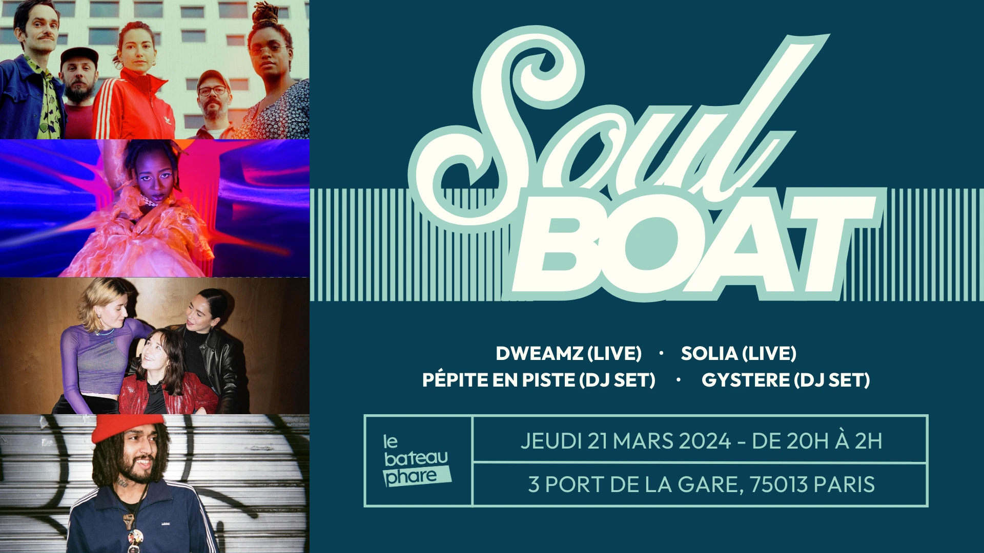 Soulboat - Dweamz, Solia, Pépite En Piste Et Gystere