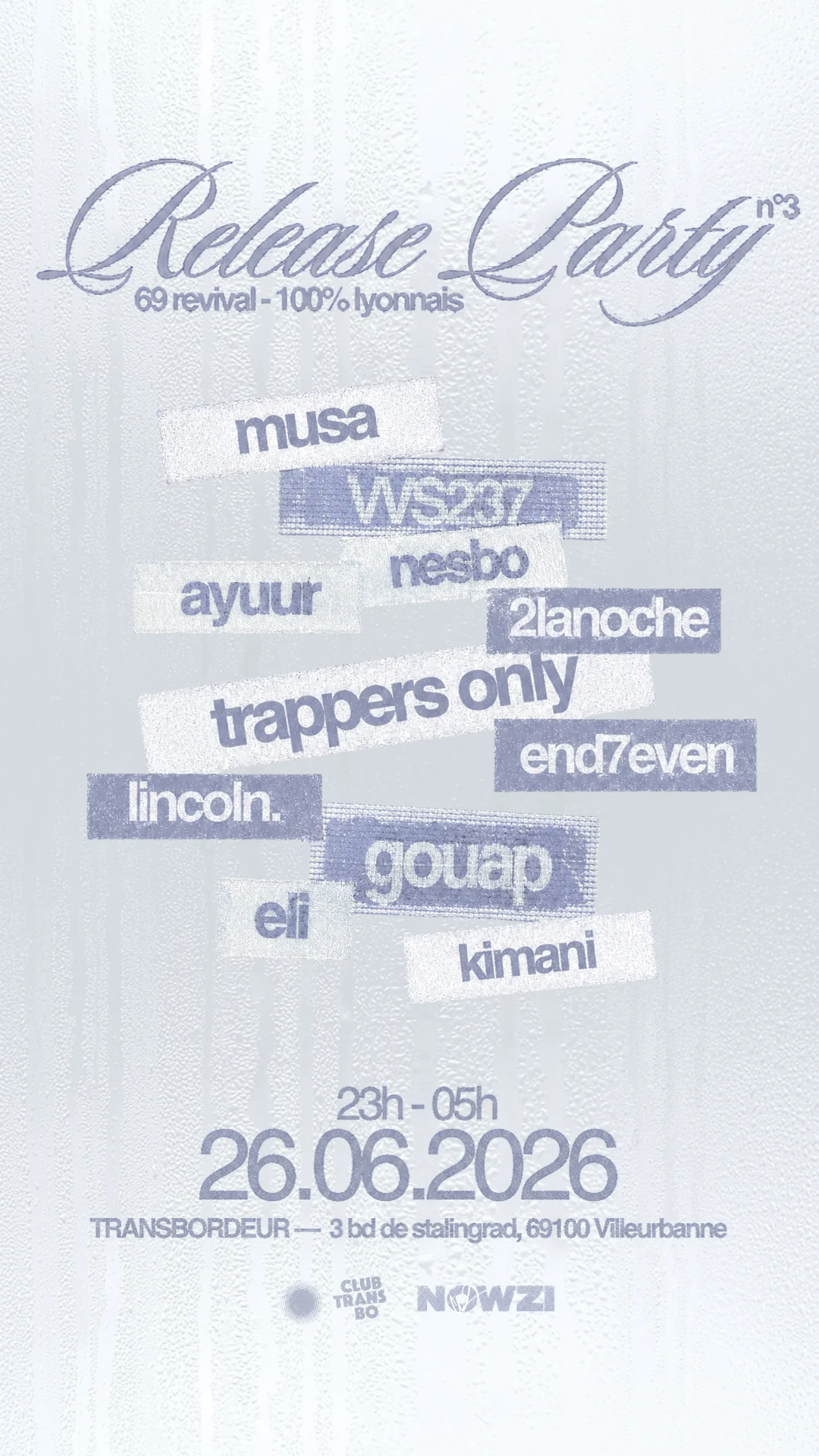 Release Party : 69 Revival 100% Lyonnais