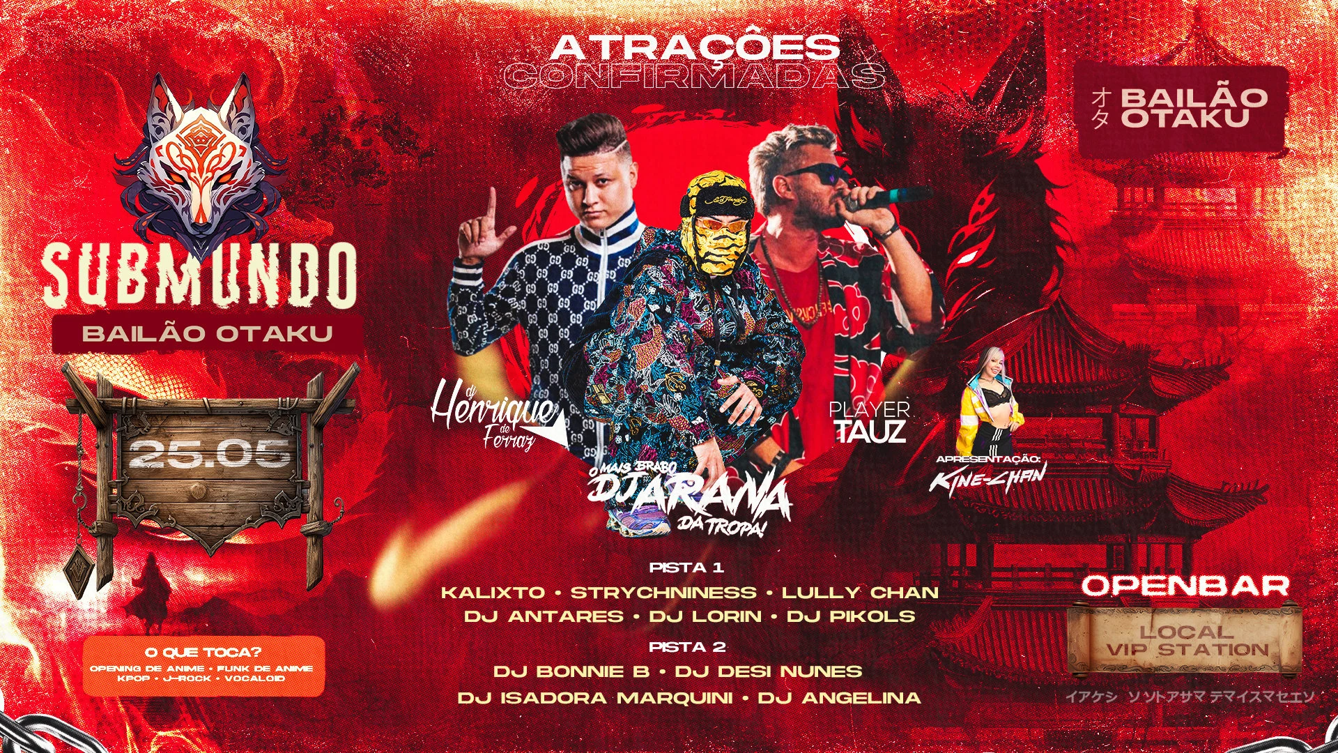 Bailão Otaku - Edição Submundo - Open Bar