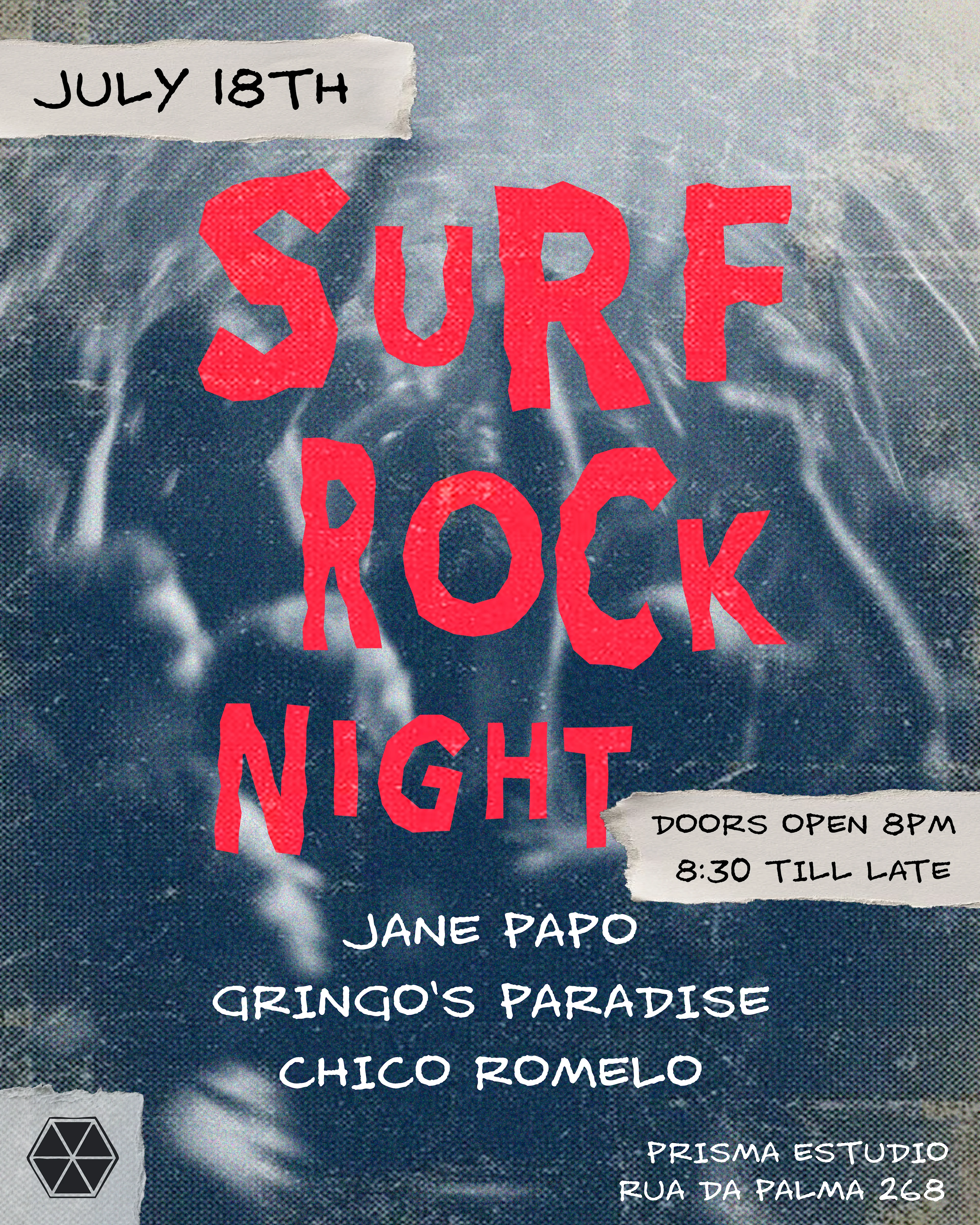 Surf Rock Night: Jane Papo,Gringo's Paradise,Chico Romelo